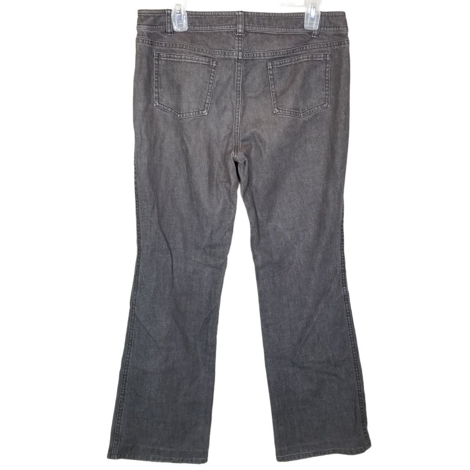 Lafayette 148 Lafayette 148 Womens Faded Black Straight Leg Jeans 6 Mid Size 28" / US 6 / IT 42 - 7 Thumbnail