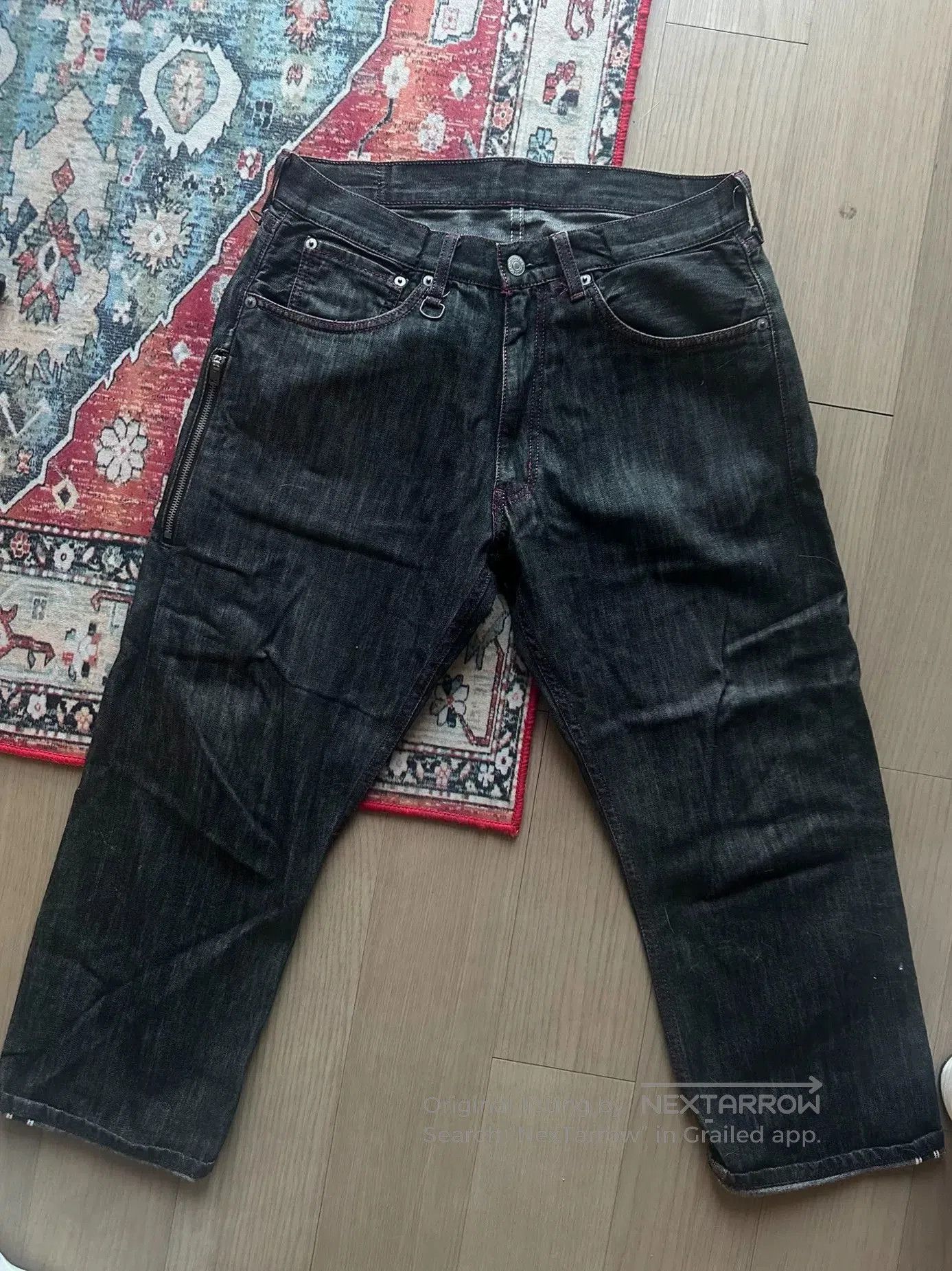 Hiroshi Fujiwara Fenom Levis Fragment 9" Black Jeans. Size US 32 / EU 48 - 2 Thumbnail