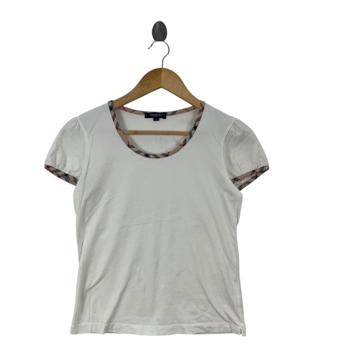 Burberry BURBERRY LONDON Nova Checks Twin Tipped Tee Shirt Top Size XXS / US 00 / IT 34 - 4 Thumbnail