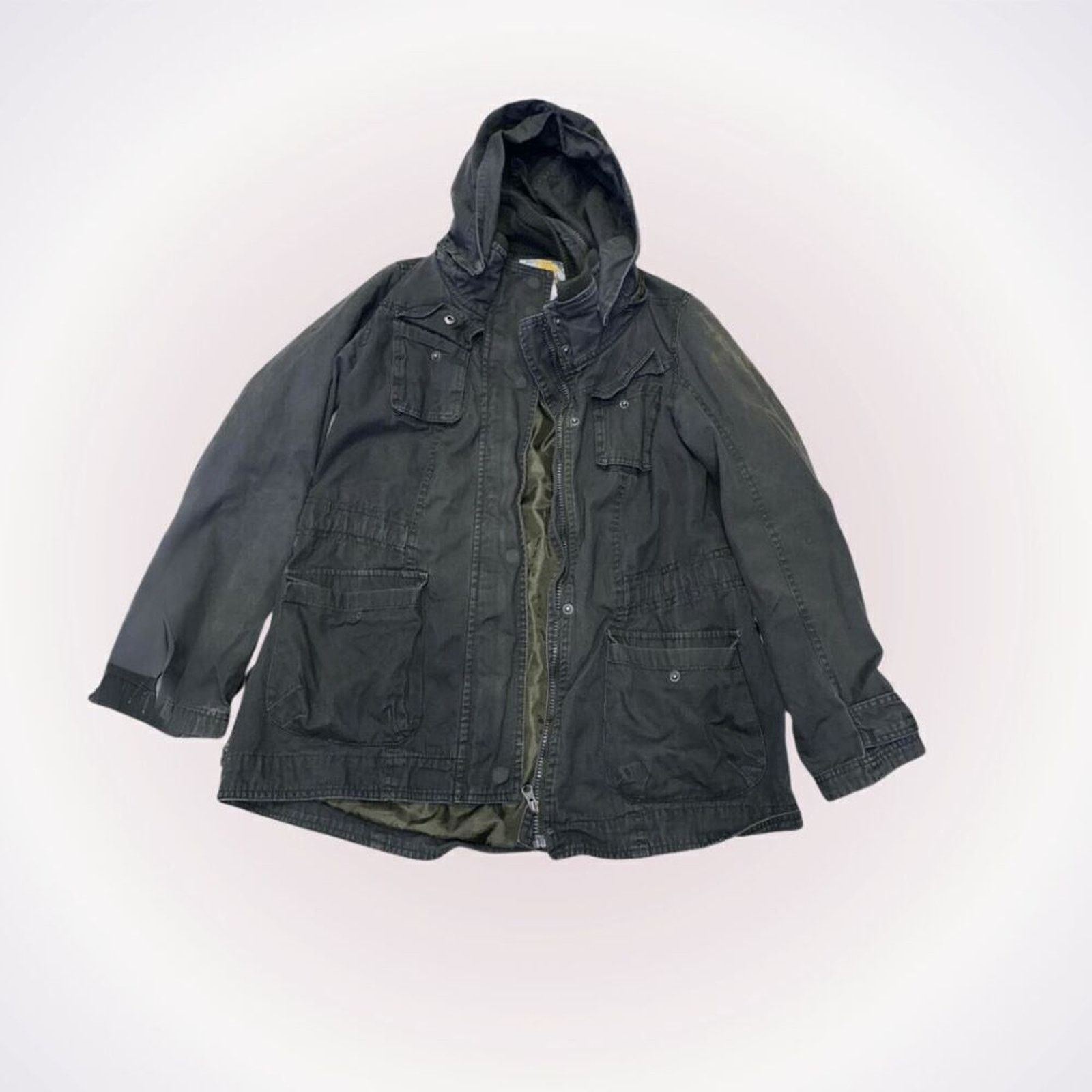 Other Sashimi Olive Green Hooded Military Style Jacket | Sz S Size S / US 4 / IT 40 - 1 Thumbnail