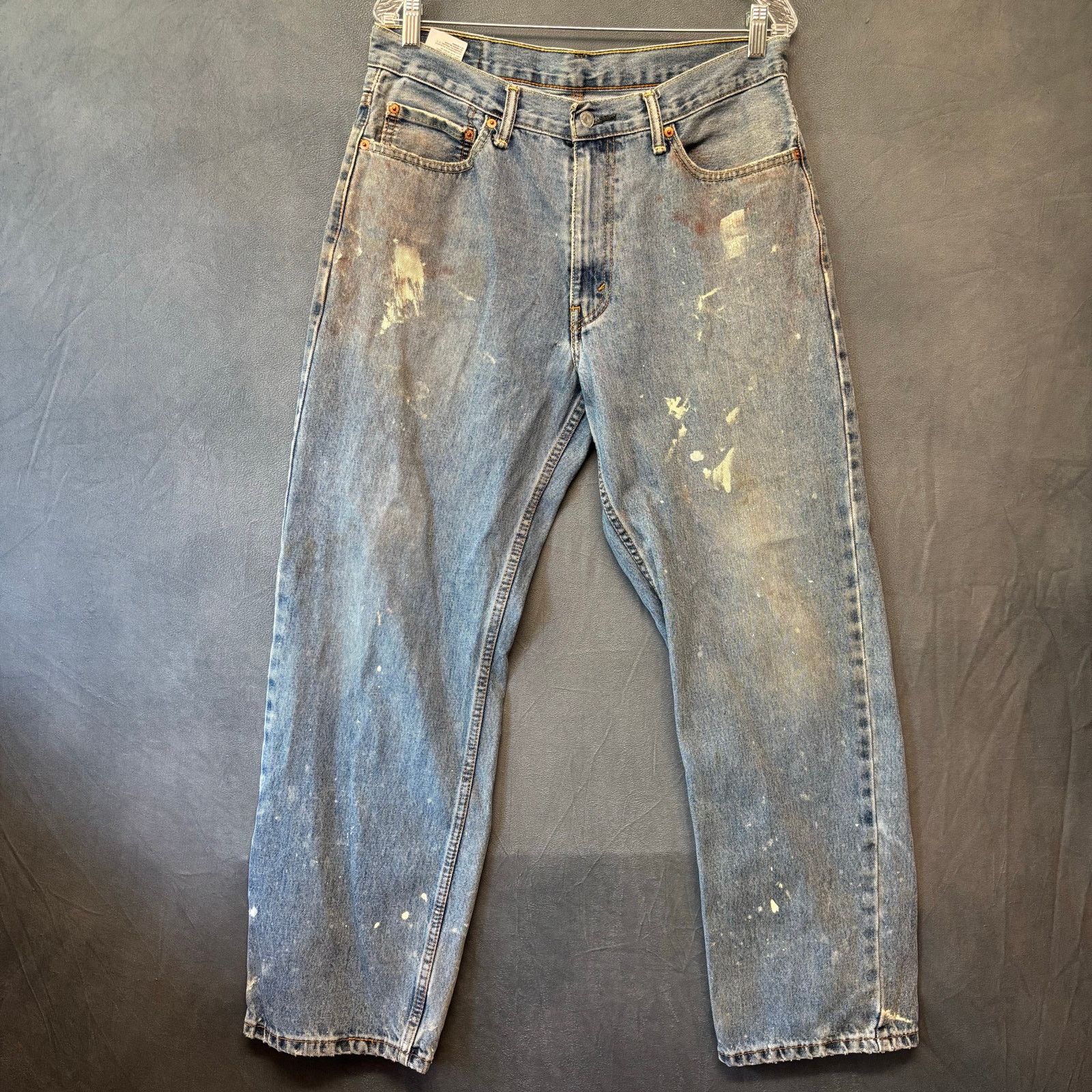 Levi's Thrashed Levi's 550 34x30 Paint Marks Skater Grunge Casual Size US 34 / EU 50 - 1 Thumbnail