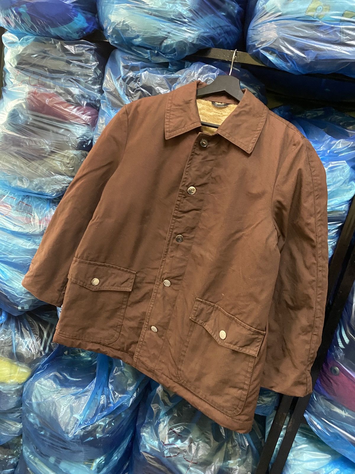 Vintage Vintage Brown Canvas Winter Work Jacket with Faux Fur Lining Size US M / EU 48-50 / 2 - 2 Thumbnail