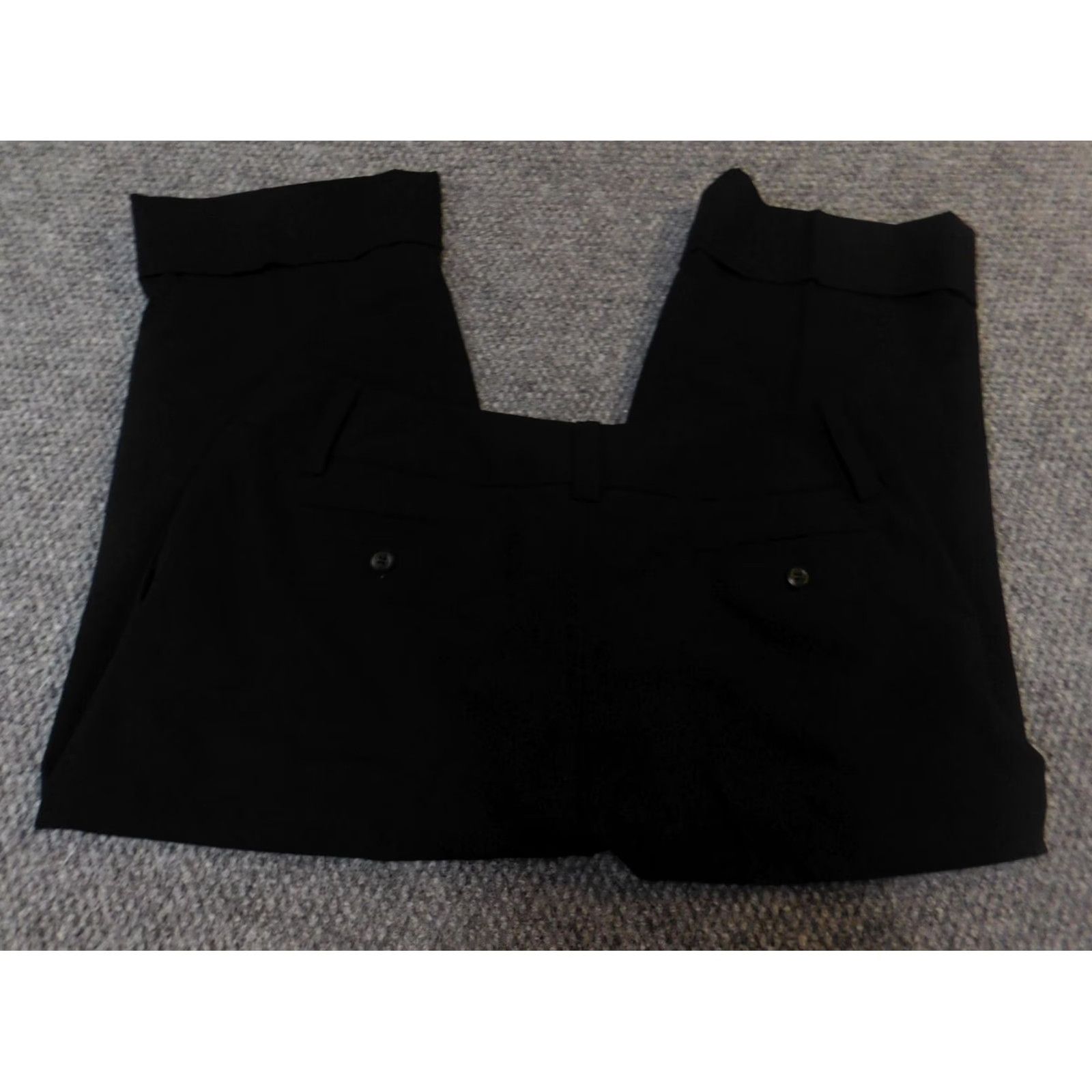 Apt. 9 Apt. 9 Pants Womens 12 Black Capri Straight Modern Fit Regular Inseam 20 Comfort Knit Cotton Blend Button Missing Size 34" / US 12 / IT 48 - 5 Thumbnail