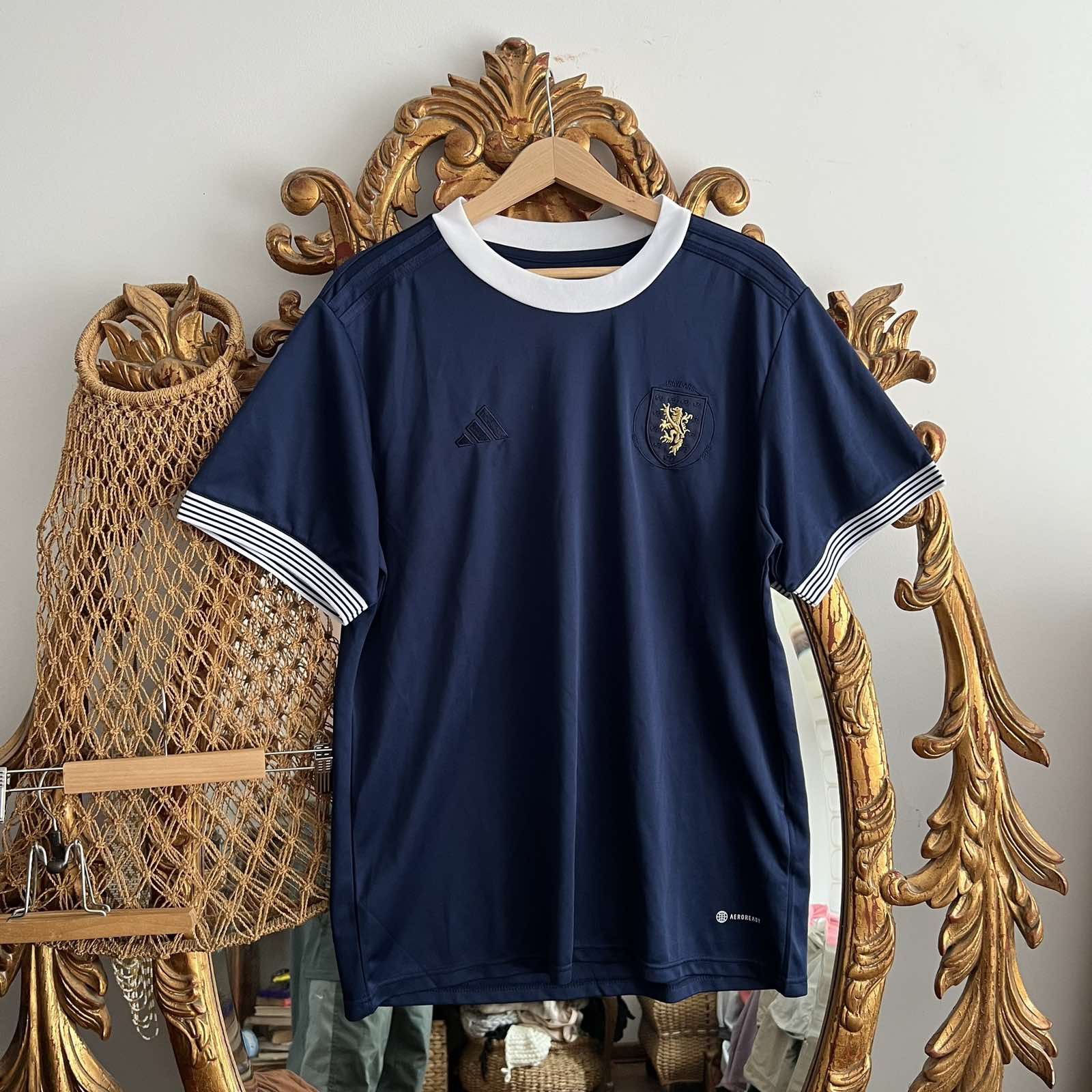 Adidas Scotland Adidas Home Soccer Jersey 150 yrs Blue Size US XXL / EU 58 / 5 - 1 Thumbnail