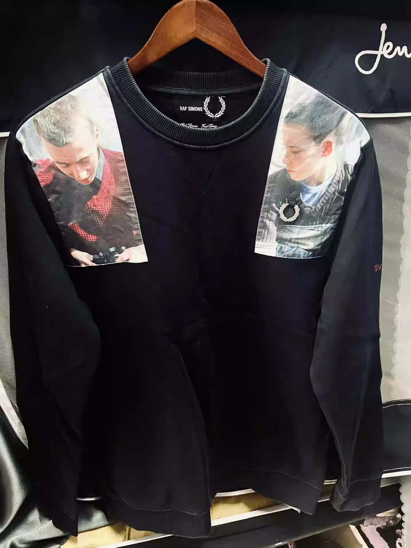Raf Simons X Fred perry Portrait Patch Sweatshirt-2505