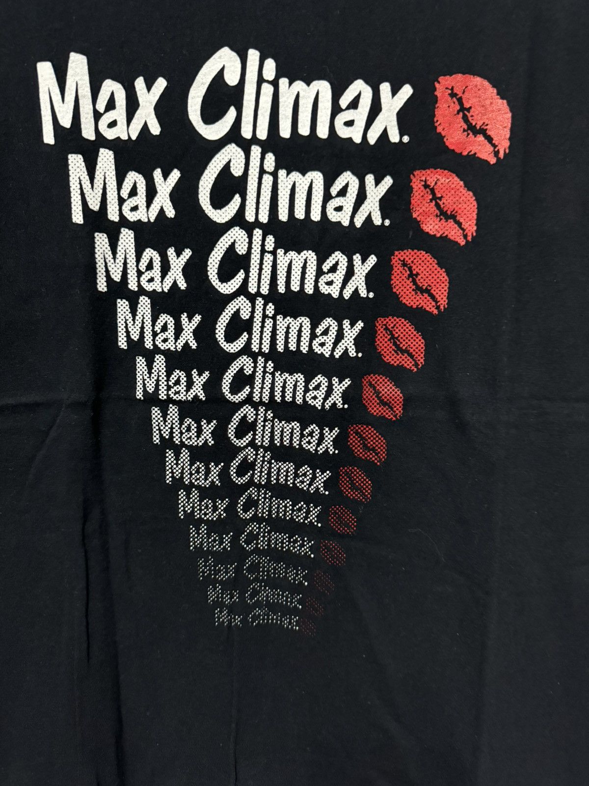Vintage VINTAGE 90s MAX CLIMAX T SHIRT Size US M / EU 48-50 / 2 - 2 Thumbnail