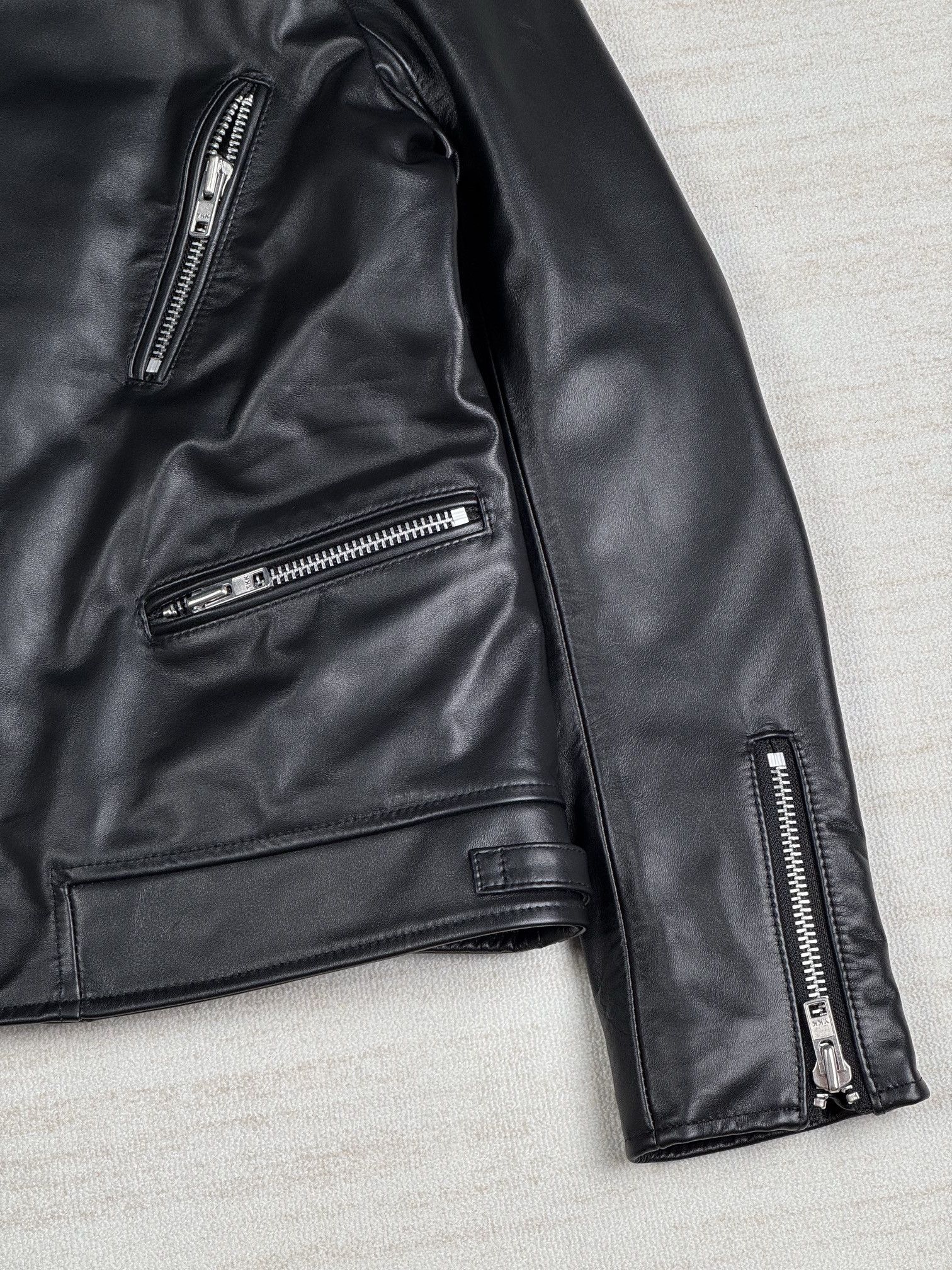 Japanese Brand × The Rolling Stones wind and sea rolling stone leather biker jacket Size US S / EU 44-46 / 1 - 2 Thumbnail