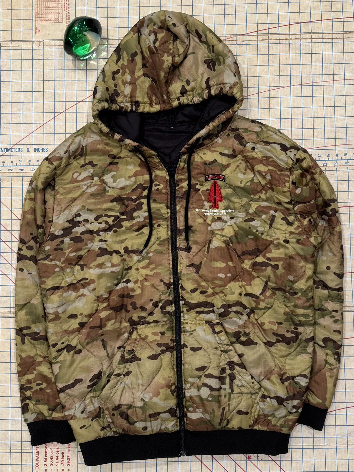 Vintage Delta Force US Army Special Ops Camo Rip Stop Jacket XL Mens Size US XL / EU 56 / 4 - 2 Thumbnail