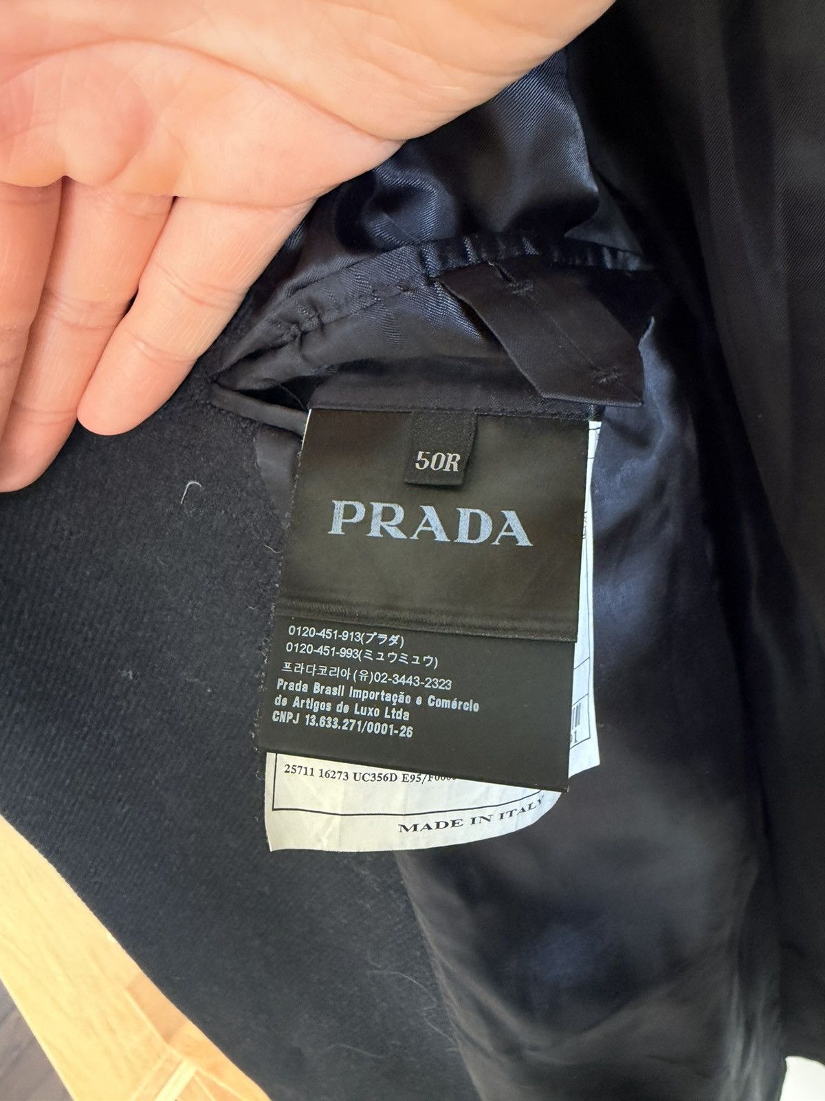 Prada Prada AW18 Dark Navy Wool Coat Size 50 Size US L / EU 52-54 / 3 - 5 Thumbnail