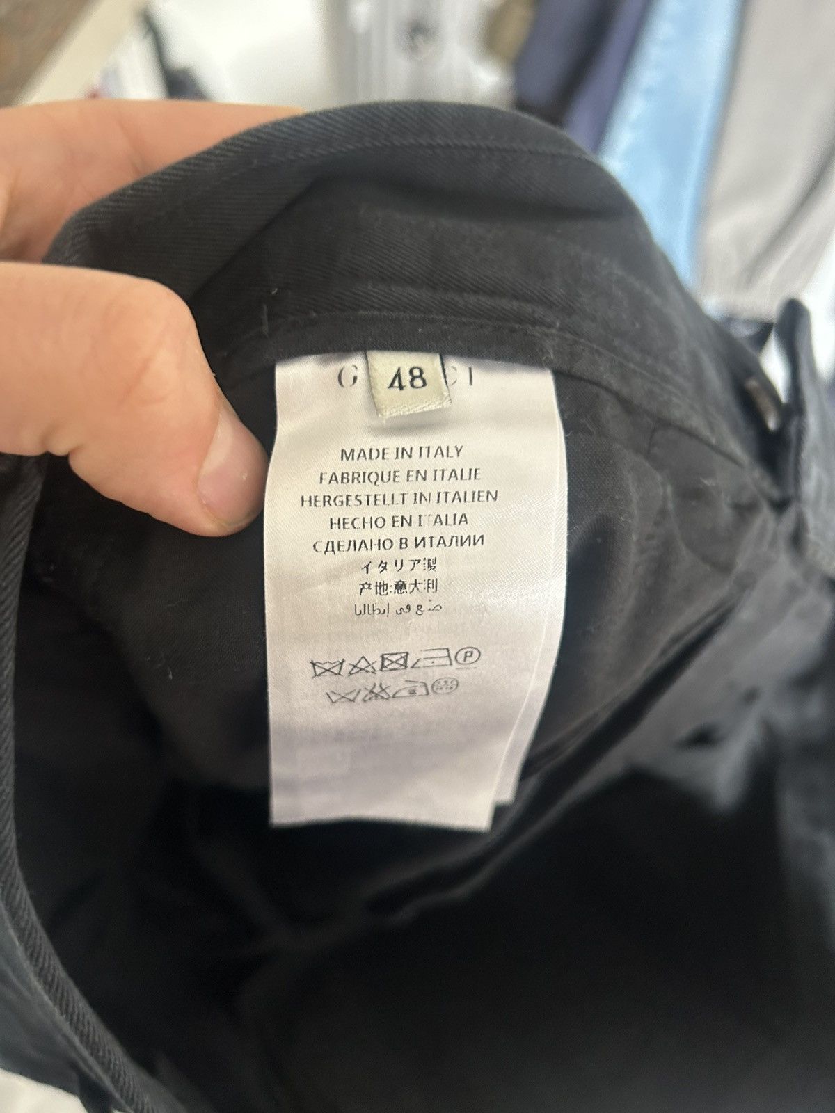 Gucci Gucci Navy Cotton Trousers with Flap Pockets Size US 32 / EU 48 - 10 Thumbnail