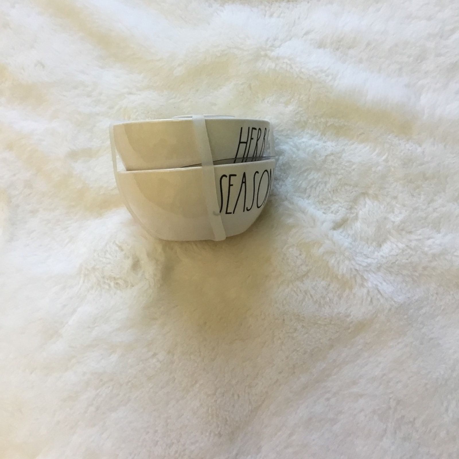 Other Rae Dunn White "HERBS" and "SEASON" Mini Bowl Set Size ONE SIZE - 3 Thumbnail
