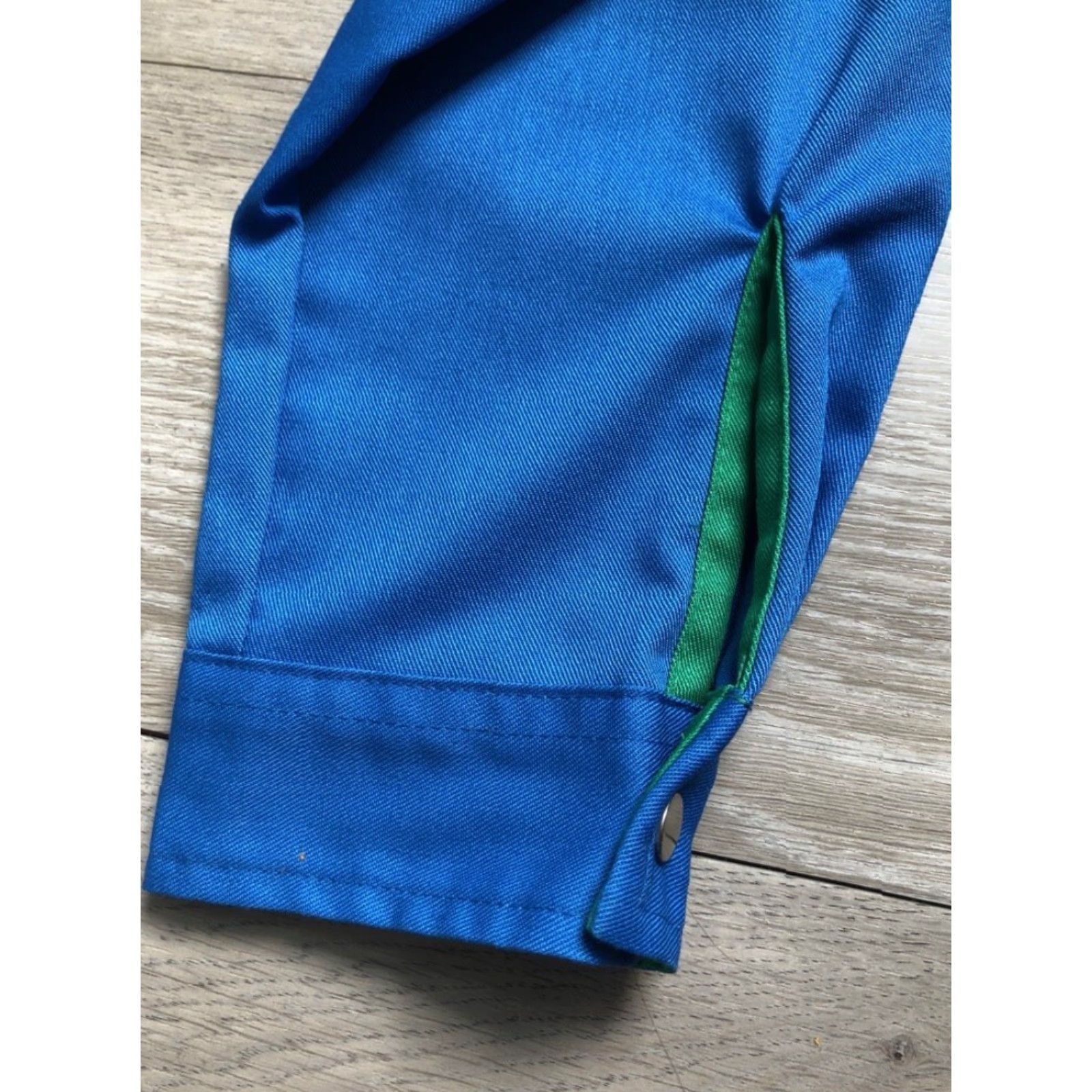 Vintage VINTAGE Wrangler Lightweight Jacket Juniors S NWT 80s USA Made Blue Windbreaker Short Sleeve Zip Coat Size S / US 4 / IT 40 - 4 Thumbnail
