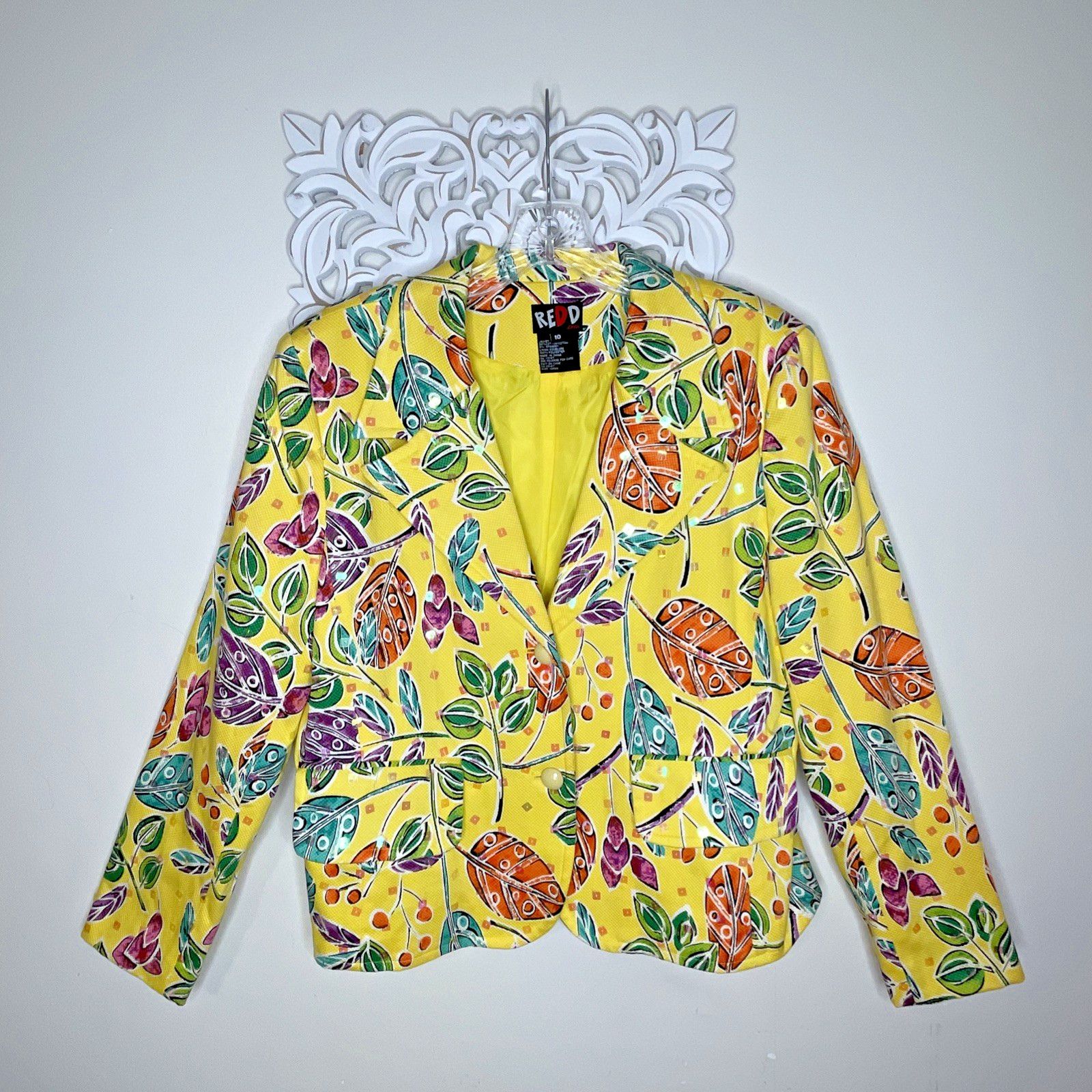 Other REDD Jeans 10 Denim JACKET Button-up Long Sleeves YELLOW Size L / US 10 / IT 46 - 2 Thumbnail