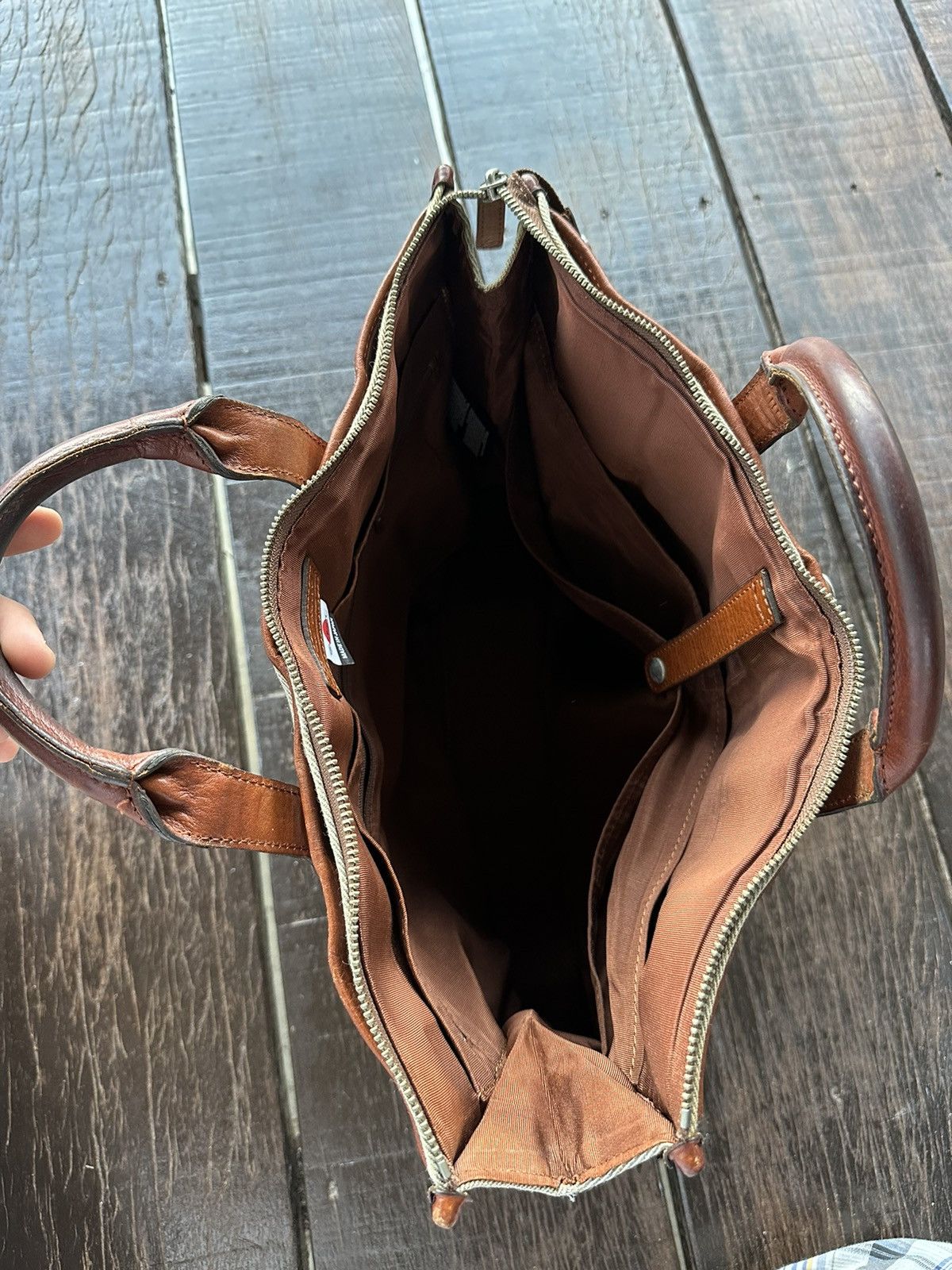 Japanese Brand × MasterPiece × Vintage Vintage master piece japan leather mesengger bag Size ONE SIZE - 9 Thumbnail