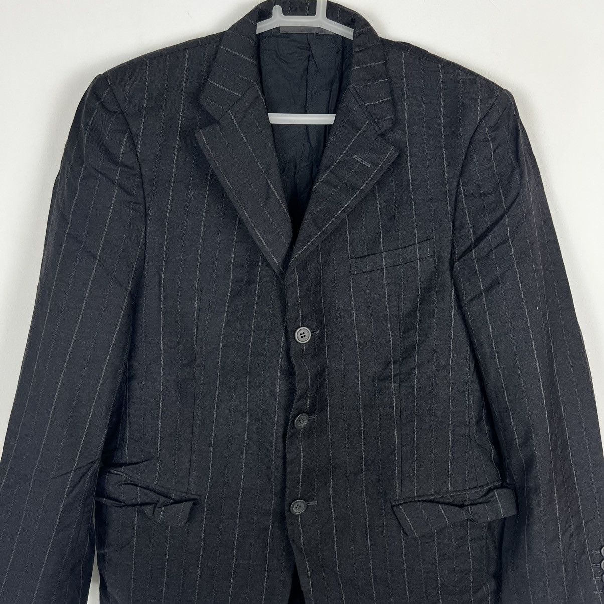 Versace Versace Medusa Blazer Striped Grey line Vintage 90s Rare Size 52R - 4 Thumbnail