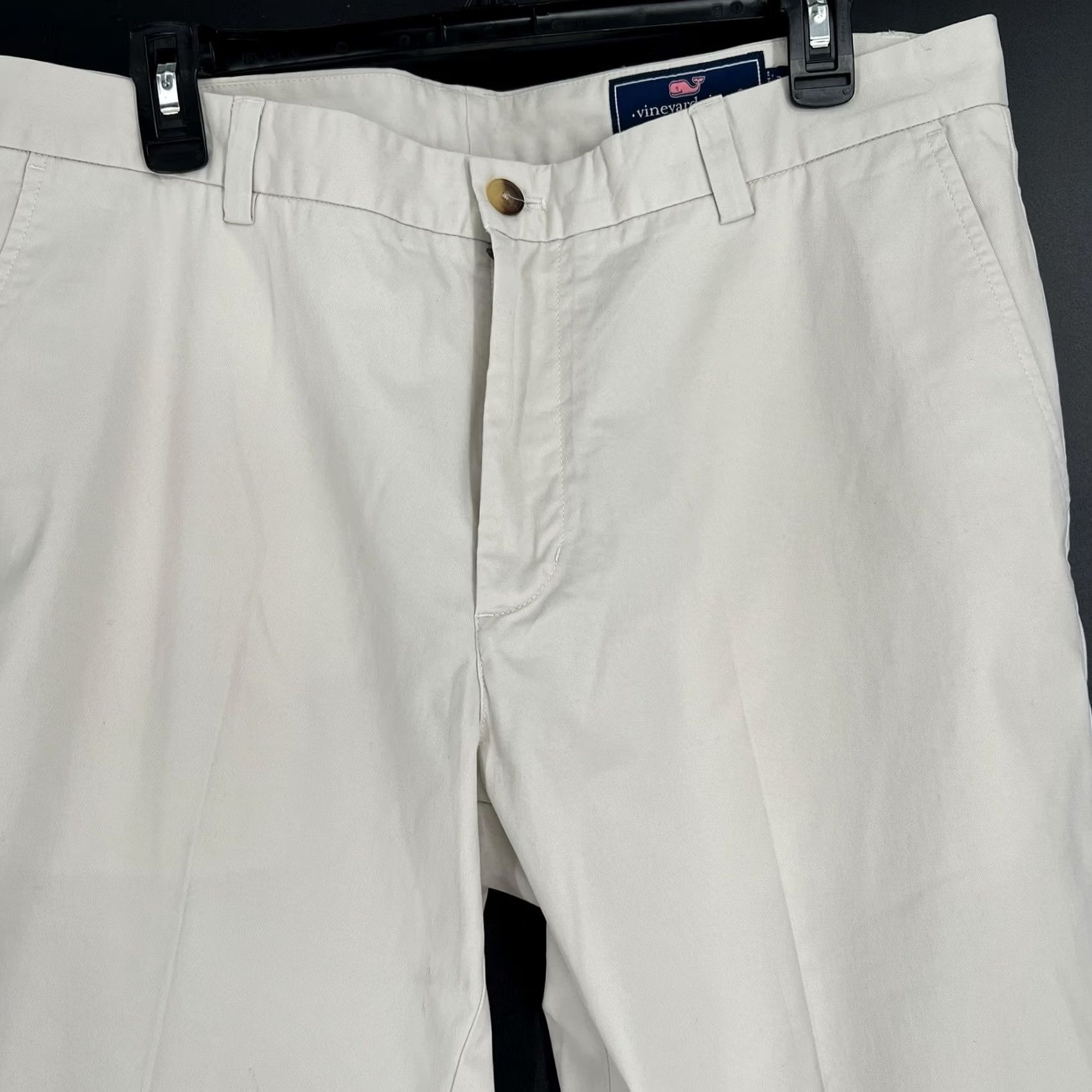 Vineyard Vines Vineyard Vines Breaker Pant Mens 36x30 Khaki Tan Chino Flat Front Straight Leg Regular Waist 36 Beige Logo Pocket Pants Size US 36 / EU 52 - 2 Thumbnail