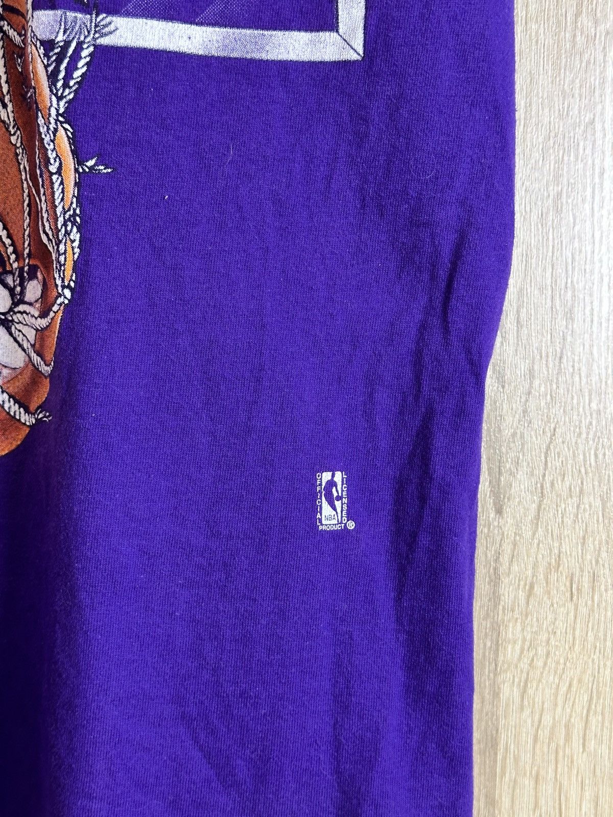 NBA 🔥 90s Lakers Los Angeles NBA Basketball Vintage T Shirt USA Size US L / EU 52-54 / 3 - 4 Thumbnail