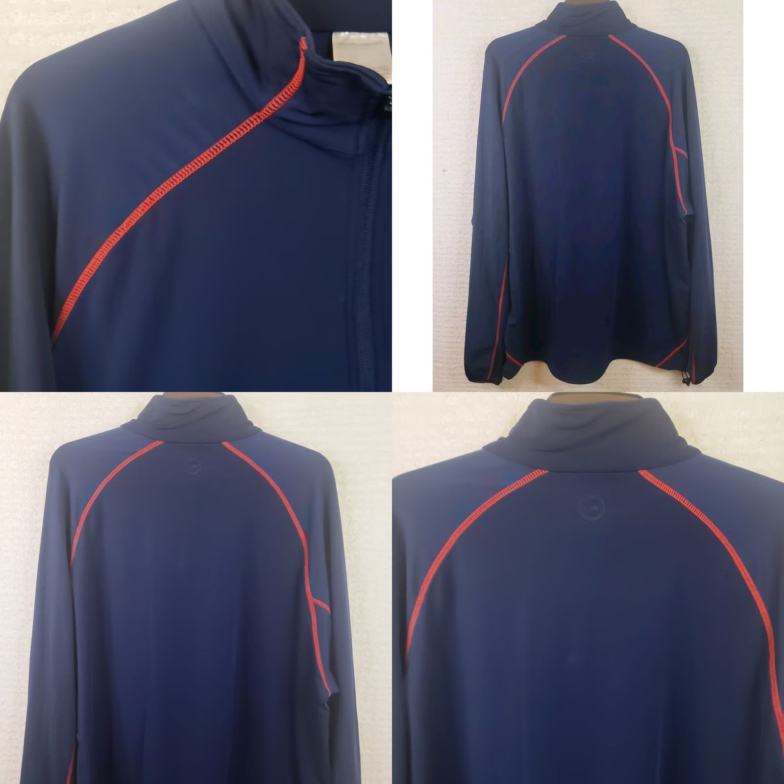 Vintage Levelwear Performance 1/2 Zip Golf Top Mens XL Blue Wissahickon Philadelphia Cricket Club Logo Pullover Jacket Knit Polyester Spandex Size US XL / EU 56 / 4 - 8 Thumbnail