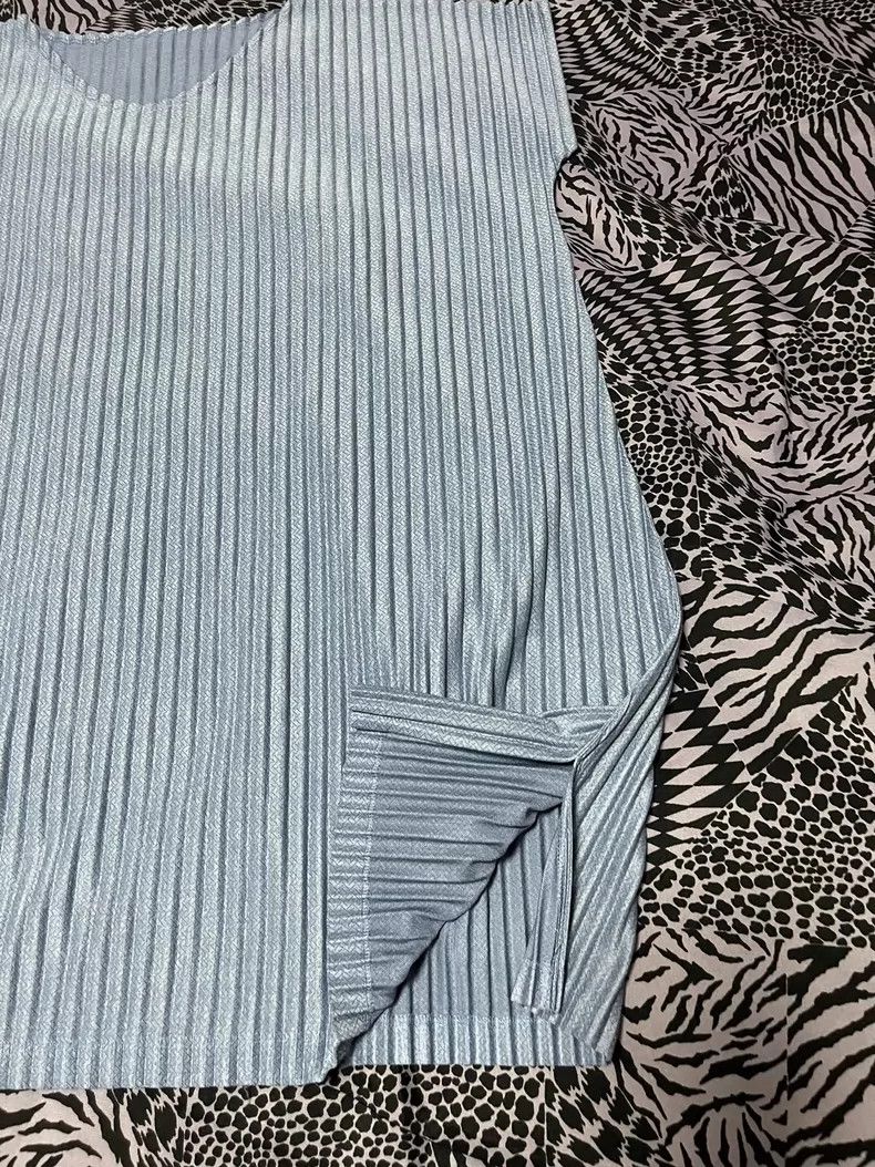 Issey Miyake Issey Miyake Haze blue pleated vest Size L / US 10 / IT 46 - 3 Thumbnail