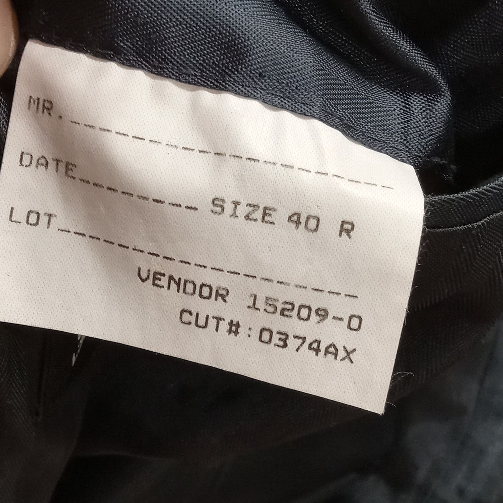 Stafford Stafford Suit Jacket Mens 40R Mens Black 2 Button Wool Blend Size 40R - 8 Thumbnail