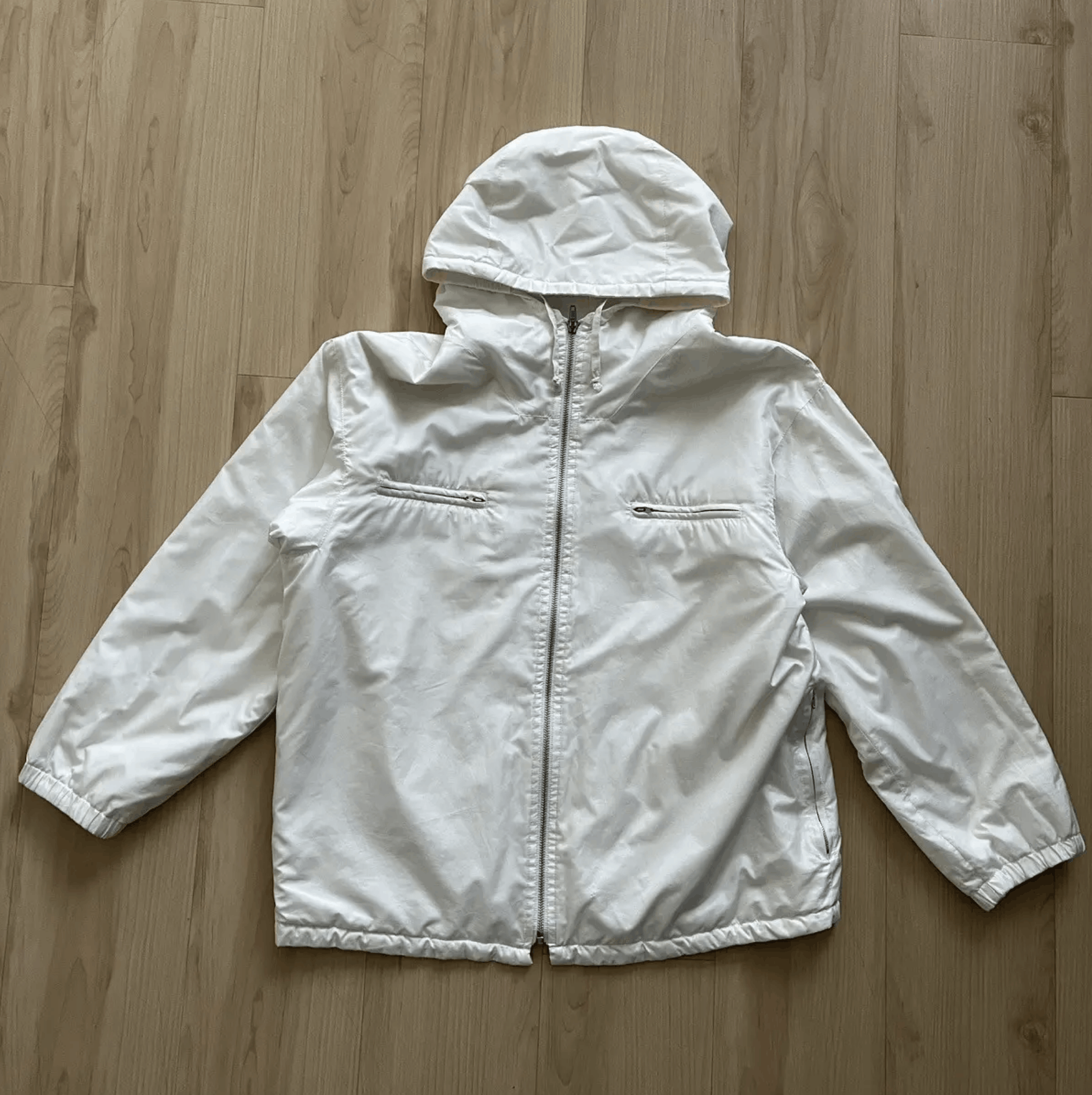 Vintage Archive 1997 Helmut Lang Cream Light Hooded Jacket