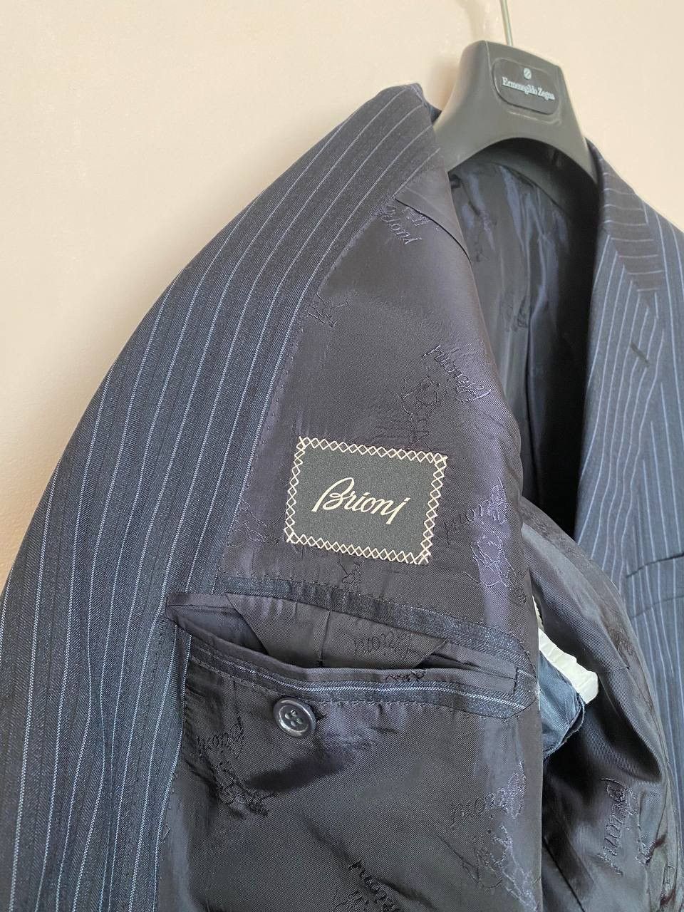 Brioni Brioni Colosseo suit 52 R Silk/Wool Blue Size 52R - 7 Thumbnail