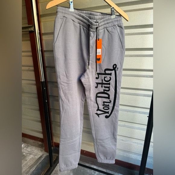 Von Dutch NWT VON DUTCH BLUE/GRAY SWEATPANTS SZ LARGE L Size US 32 / EU 48 - 2 Thumbnail