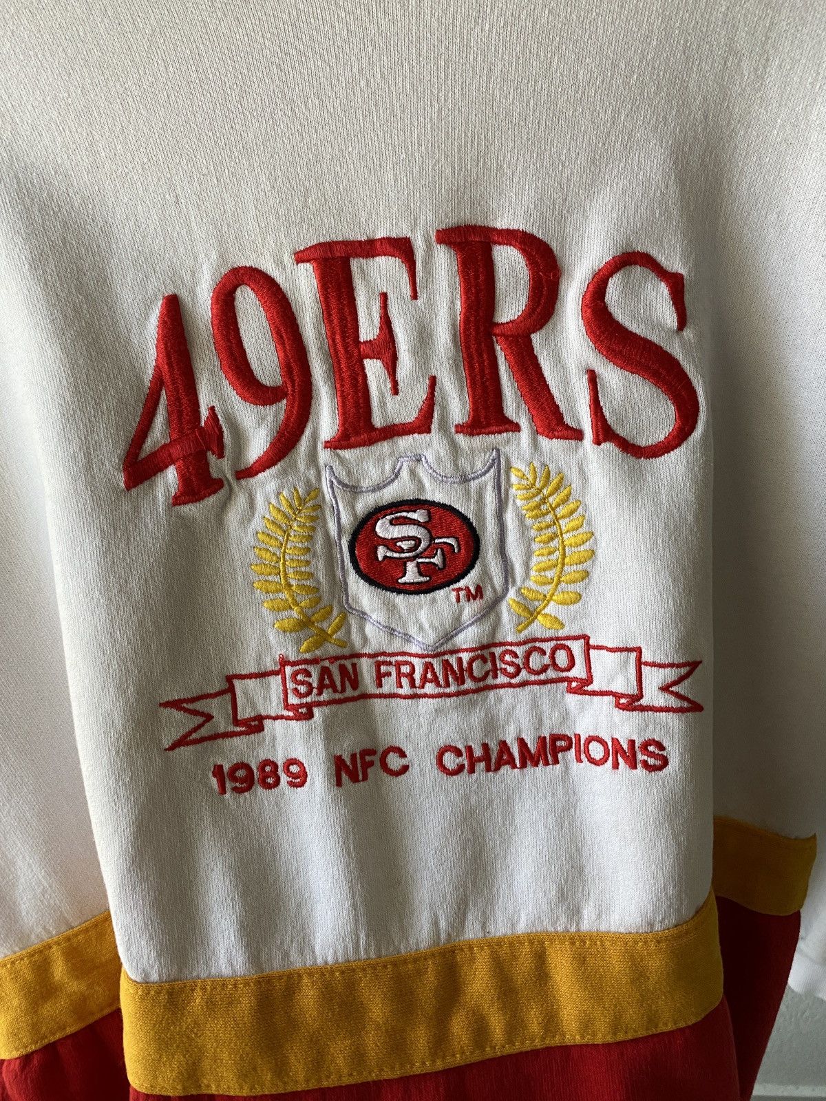 Jerzees Vintage 49ERS Sweater NFC Made In USA XL (Check Measurments) Size US XL / EU 56 / 4 - 3 Thumbnail