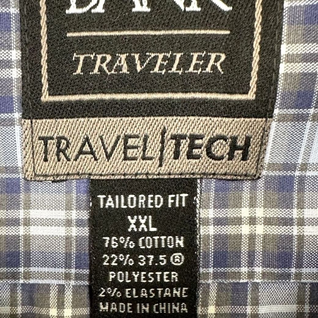 Jos. A. Bank Jos. A. Bank Traveler Travel Tech Button Up Shirt Mens 2XL Blue Plaid Tailored Size US XXL / EU 58 / 5 - 5 Thumbnail