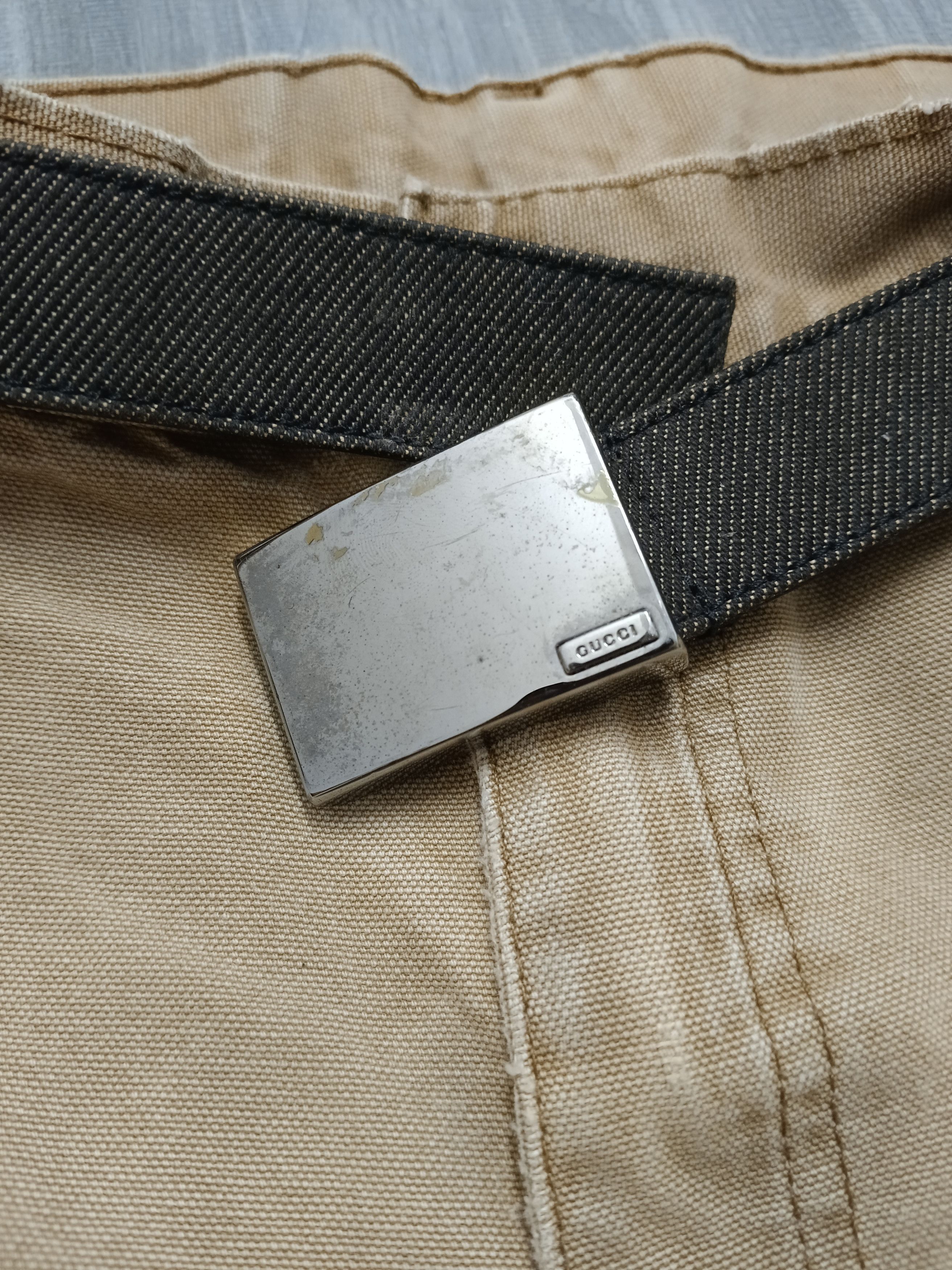 Gucci Gucci Archive Silver Plaque Buckle Belt Size ONE SIZE - 8 Thumbnail