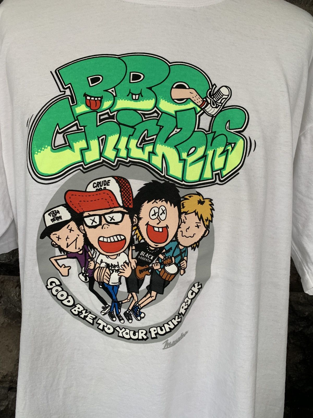 Vintage BBQ Chickens Pizza Of Death Records Band T shirt