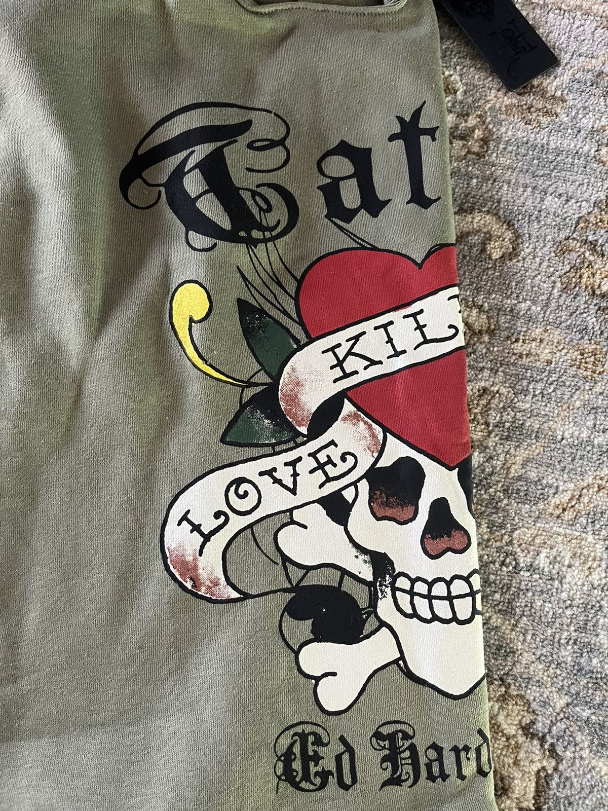 Ed Hardy Ed Hardy LKS Skull Fleece Shorts XL Size US 40 / EU 56 - 3 Thumbnail