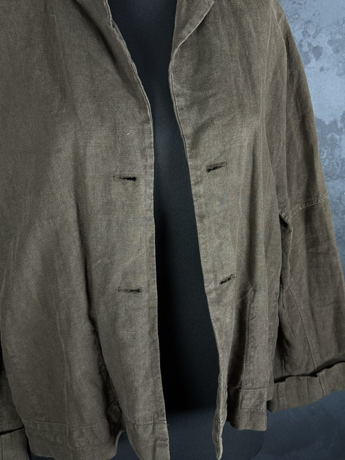 OSKA OSKA Women's Linen Avant Garde Jacket Size 2 Regular Size XS / US 0-2 / IT 36-38 - 3 Thumbnail