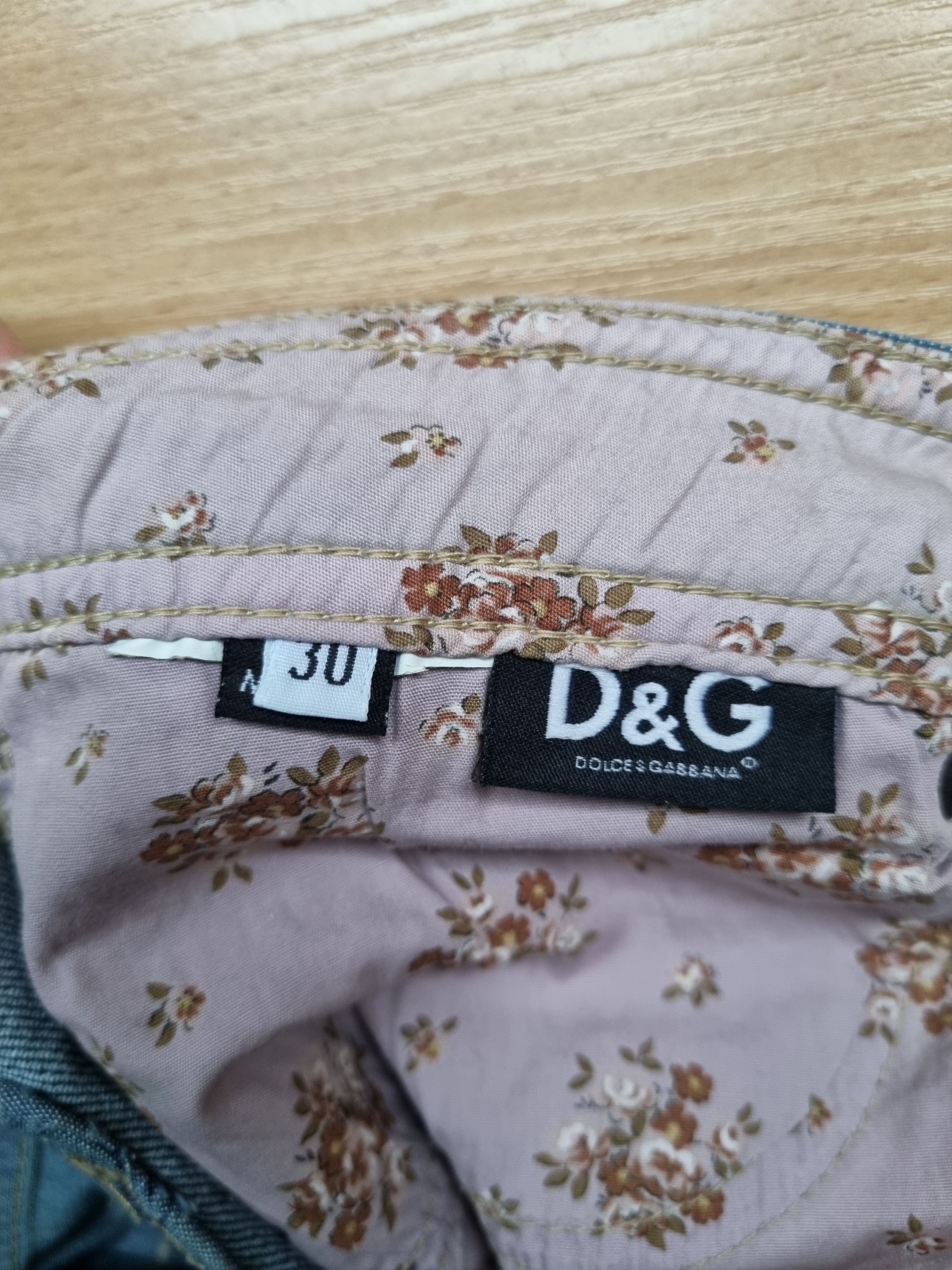 Dolce & Gabbana × Vintage Rare Dolce and Gabbana Leather Patch Denim Jeans Size 30" / US 8 / IT 44 - 20 Thumbnail