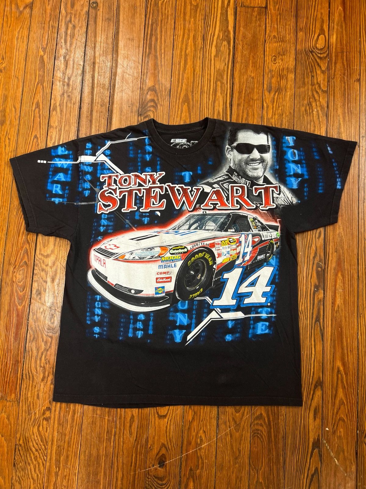 Chase Authentics × NASCAR × Vintage NASCAR Tony Stewart Matrix Movie All Over Print Racing Tee Size US XXL / EU 58 / 5 - 3 Thumbnail