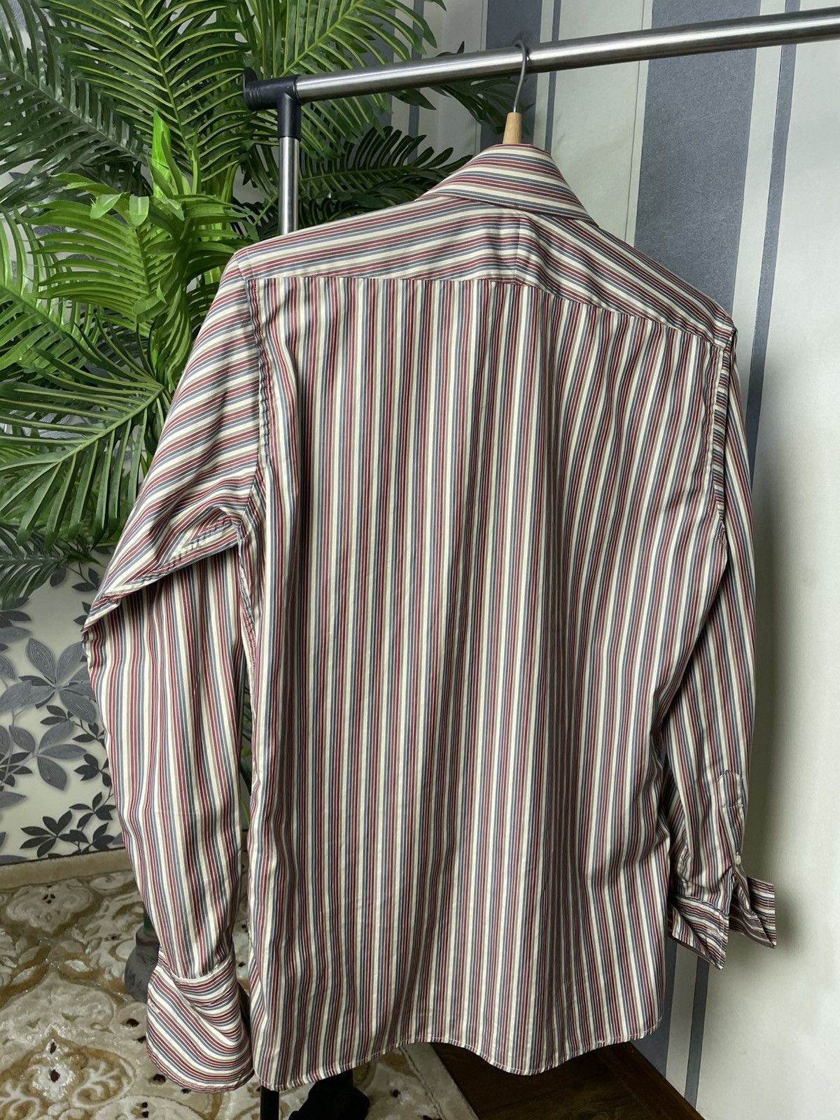Burberry Burberry London Striped Button Up cotton Shirt Size US L / EU 52-54 / 3 - 3 Thumbnail