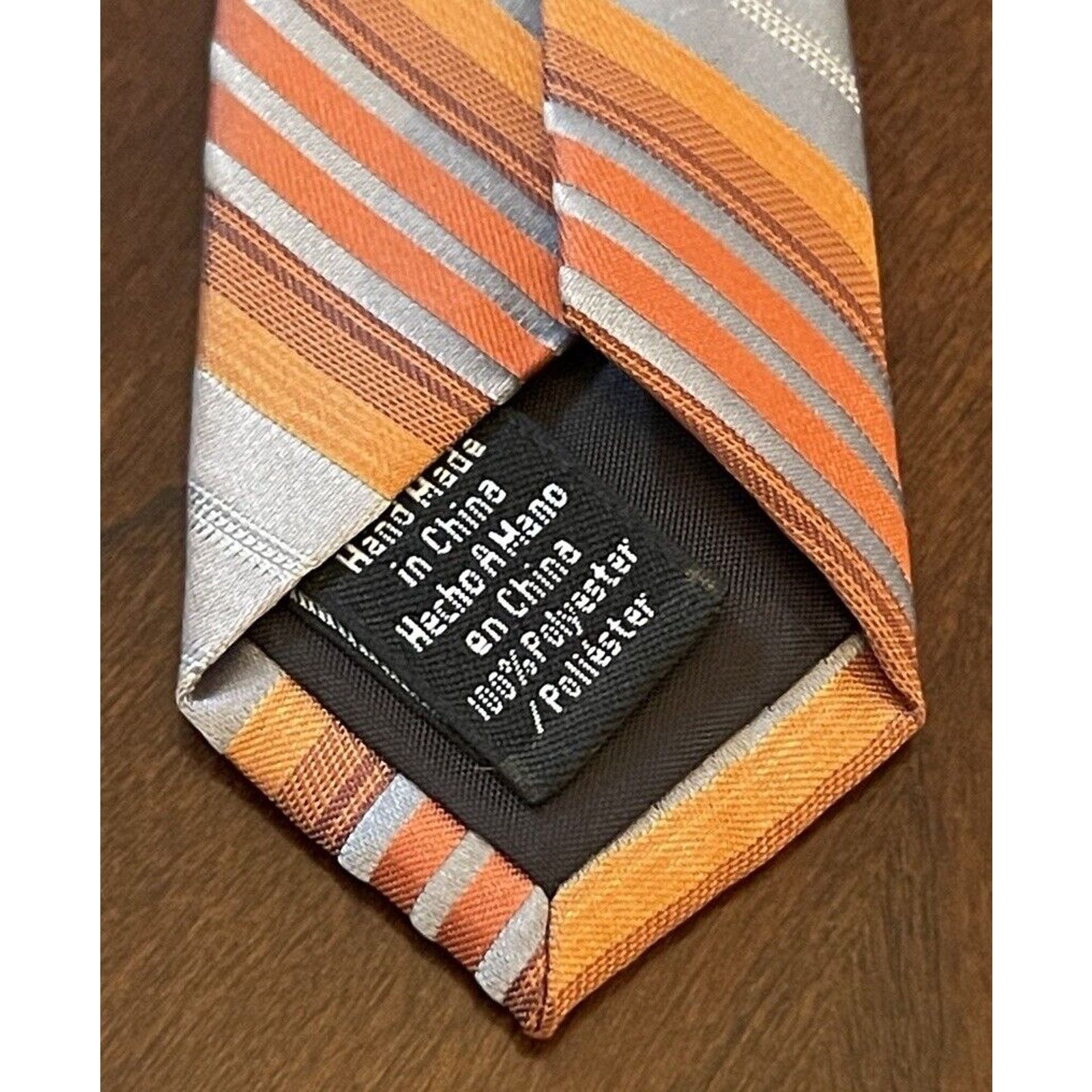 Apt. 9 Apt. 9 Orange Gray Hand Made 100% Polyester Made In China Size ONE SIZE - 7 Thumbnail