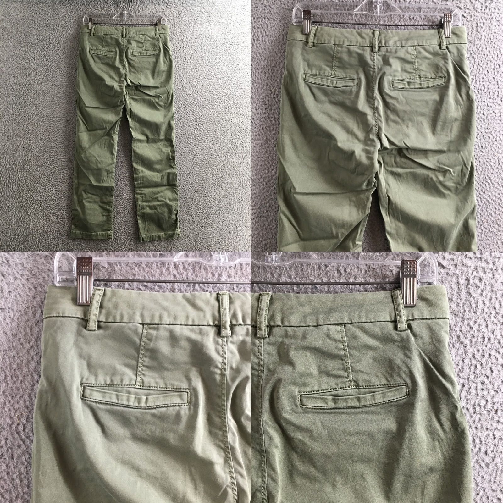 Banana Republic Banana Republic Pants Womens 0P Olive Green Straight Leg Zip Fly Chino Stretch Pants Regular Womens 0P Olive Green Straight Leg Chino Stretch Size 25" / US 0 / IT 36 - 9 Thumbnail