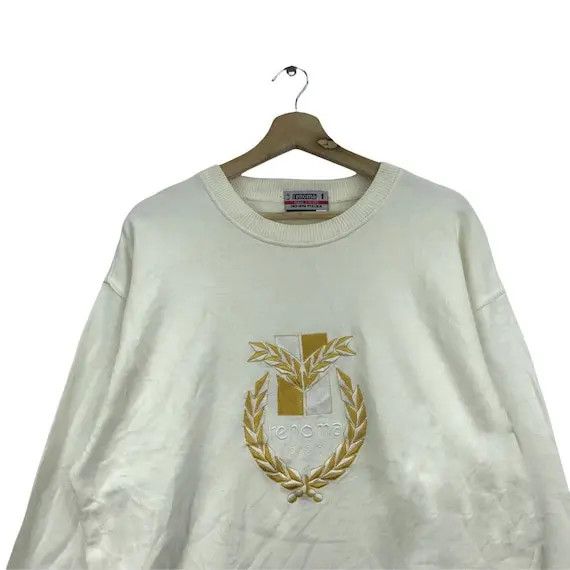 Renoma Vtg 90’ RENOMA UP PARIS Embroidery Sweatshirt Made In Italy Size L / US 10 / IT 46 - 2 Thumbnail