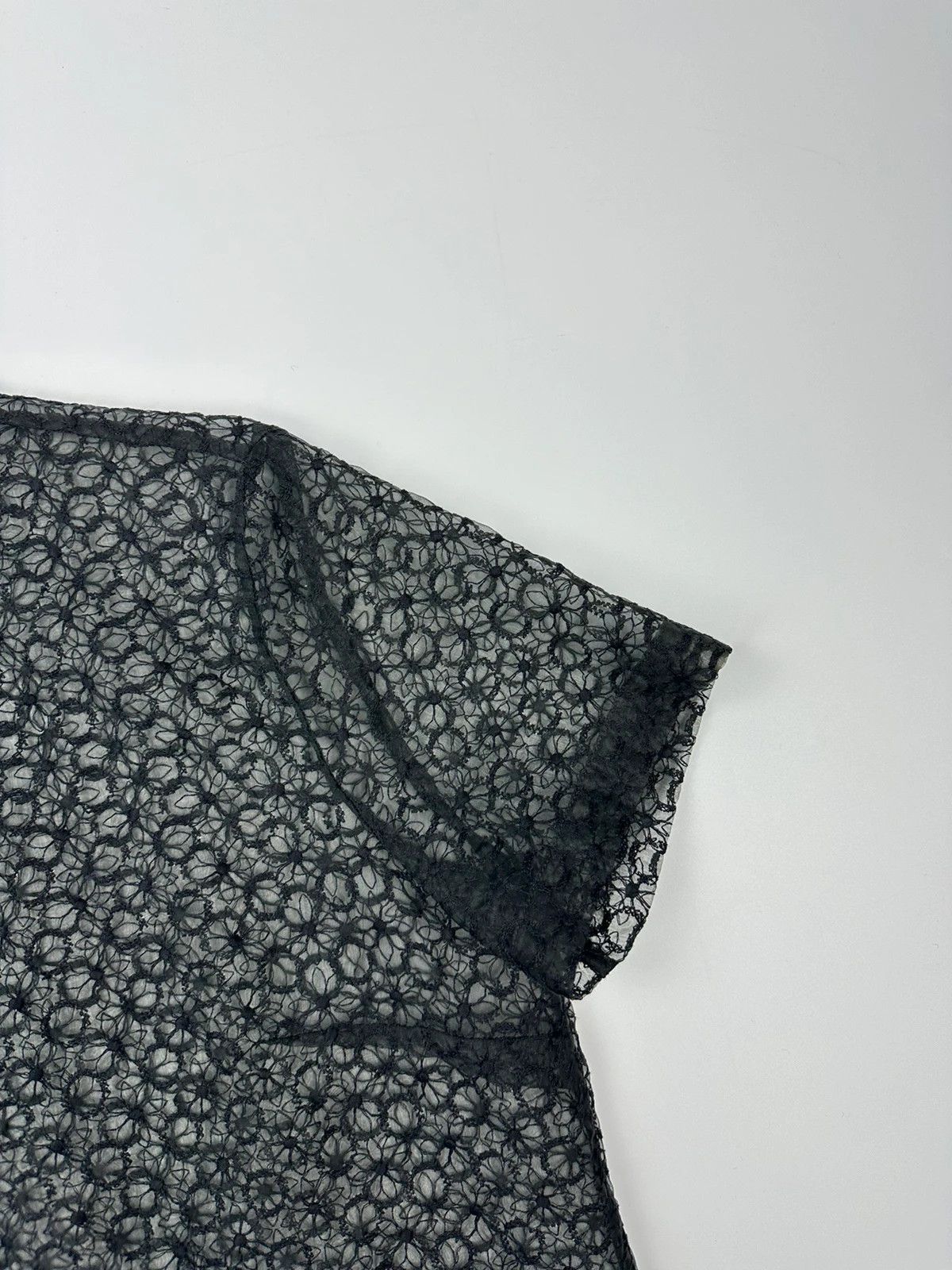 Dolce & Gabbana Dolce & Gabbana 00’s Laces Mesh See Trough Black Shirt Size US S / EU 44-46 / 1 - 3 Thumbnail