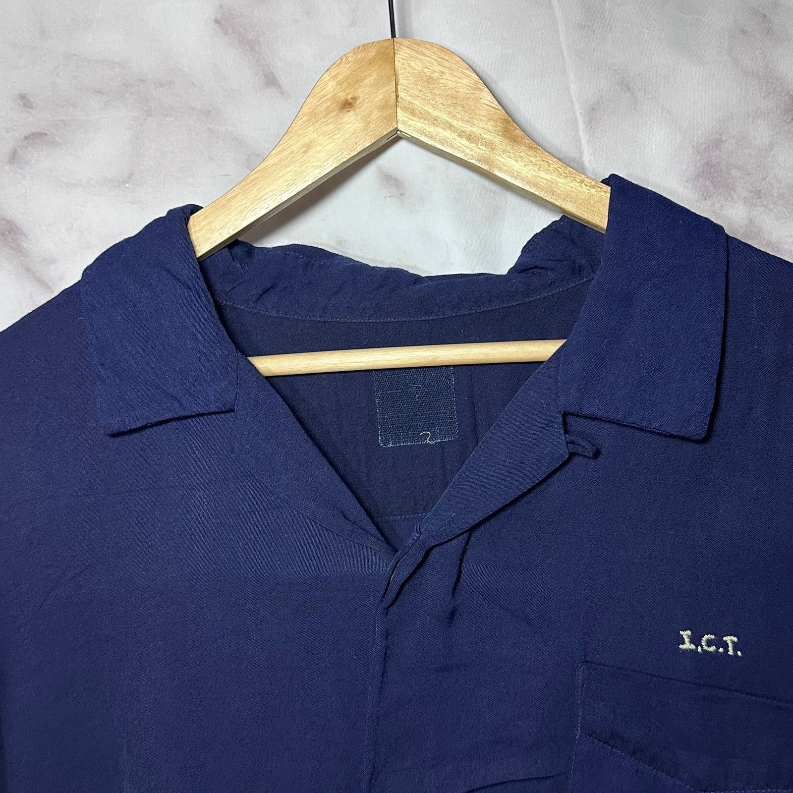Visvim Indigo Camping Trailer Camp Collar Shirt Size US XL / EU 56 / 4 - 5 Thumbnail