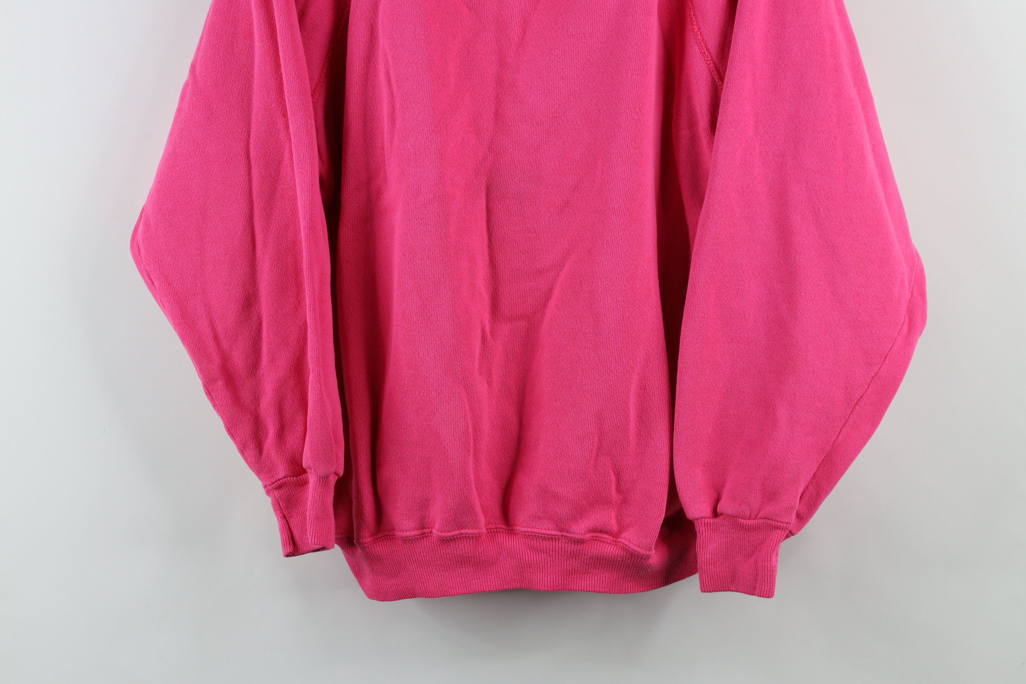 Vintage Vintage 80s 90s Streetwear Crewneck Sweatshirt Pink USA Size XL / US 12-14 / IT 48-50 - 3 Thumbnail
