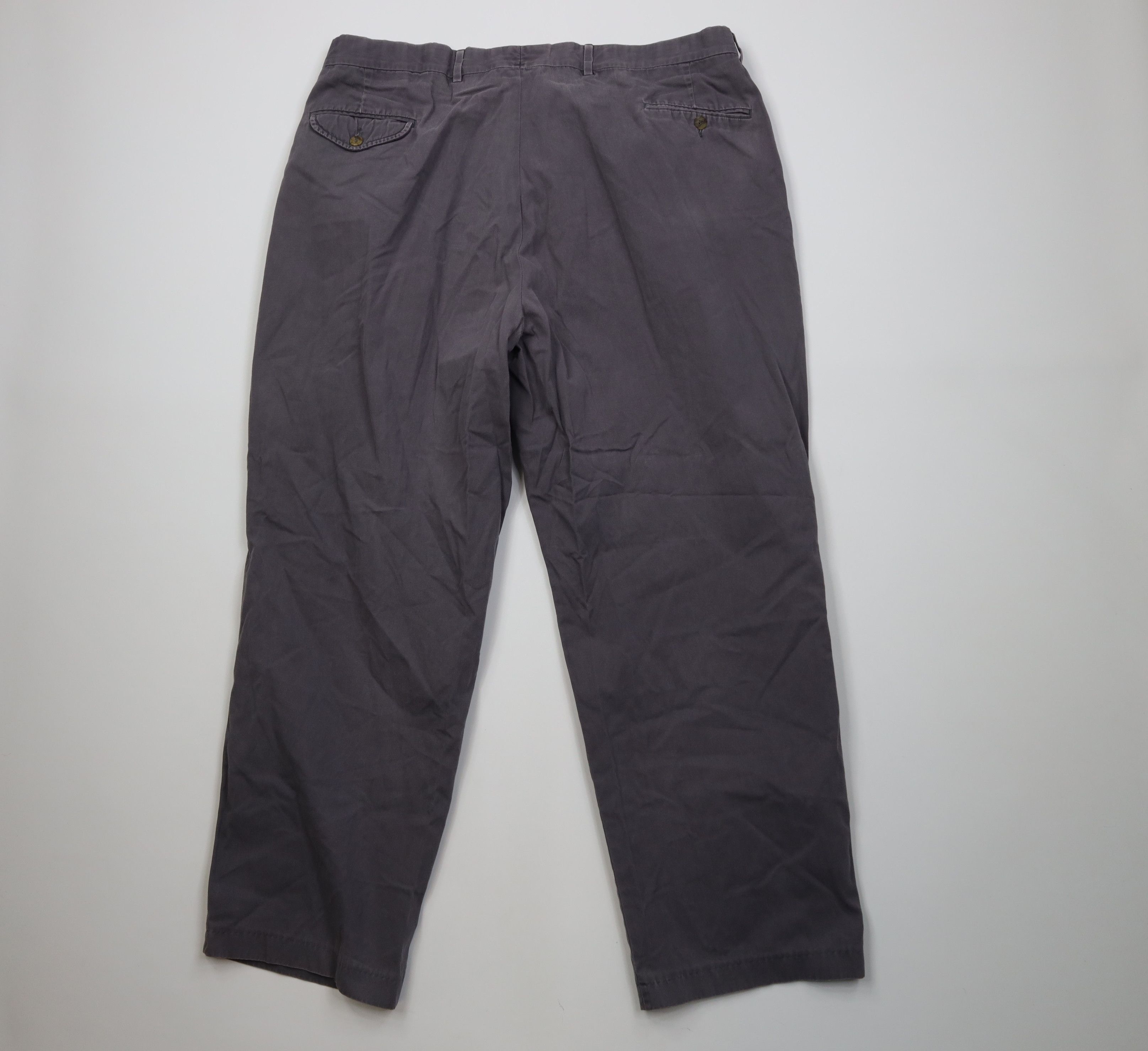 Eddie Bauer AS IS Vintage 90s Eddie Bauer Wide Leg Chino Pants Gray USA Size US 42 / EU 58 - 9 Thumbnail