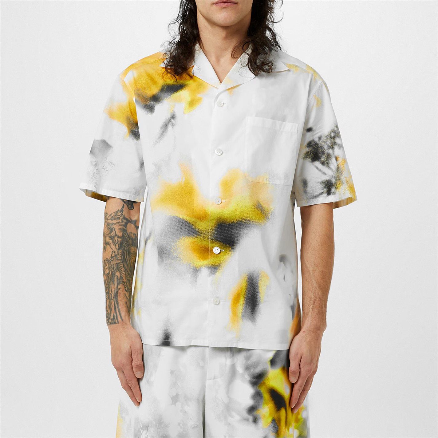 Alexander McQueen o1g2r1mq0326 Obscured Flower Vacation Shirt in Multicolor Size US S / EU 44-46 / 1 - 2 Thumbnail