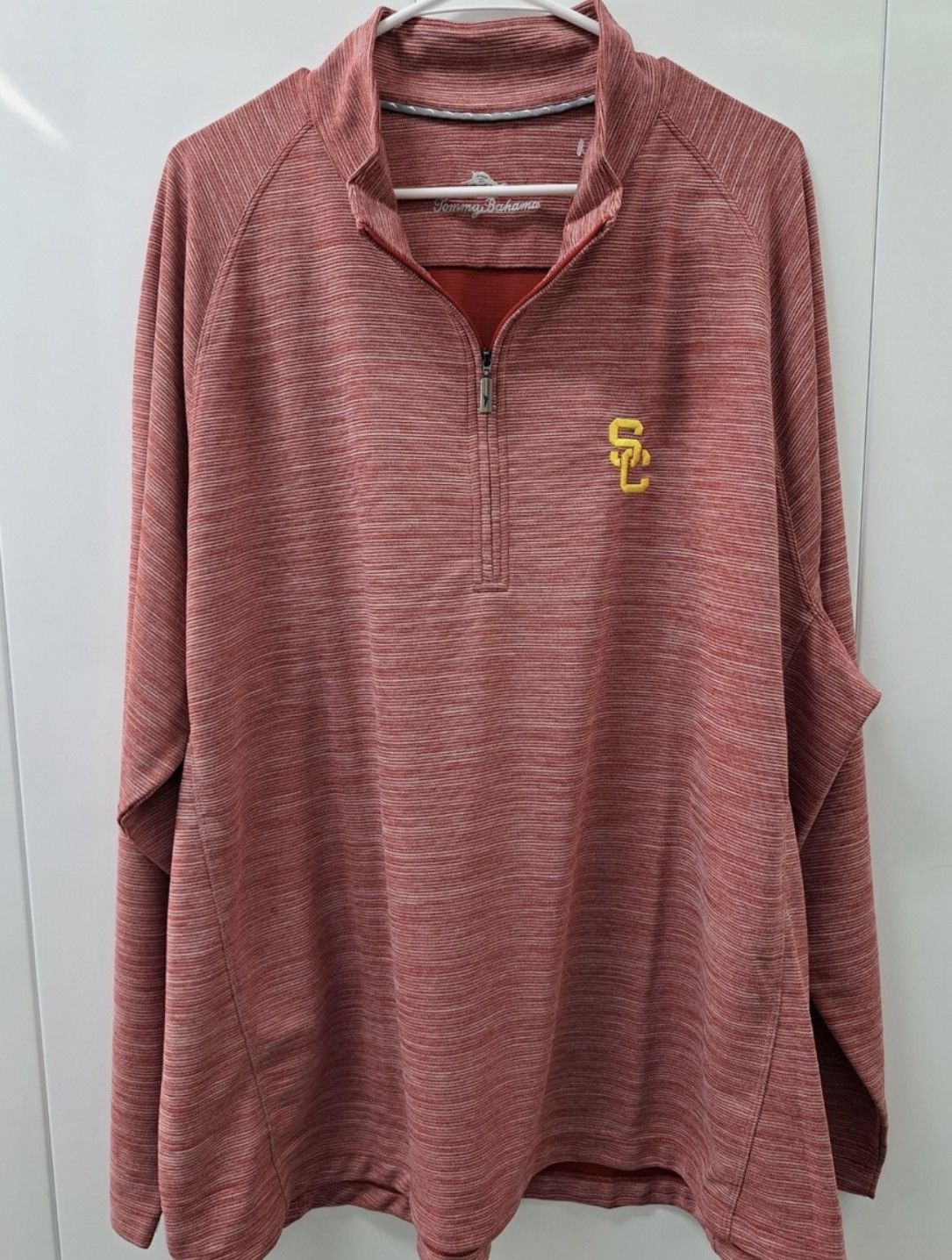 Tommy Bahama Tommy Bahama Island Zone USC Red 1/3 Zip Jacket NWT Size US XXL / EU 58 / 5 - 1 Thumbnail