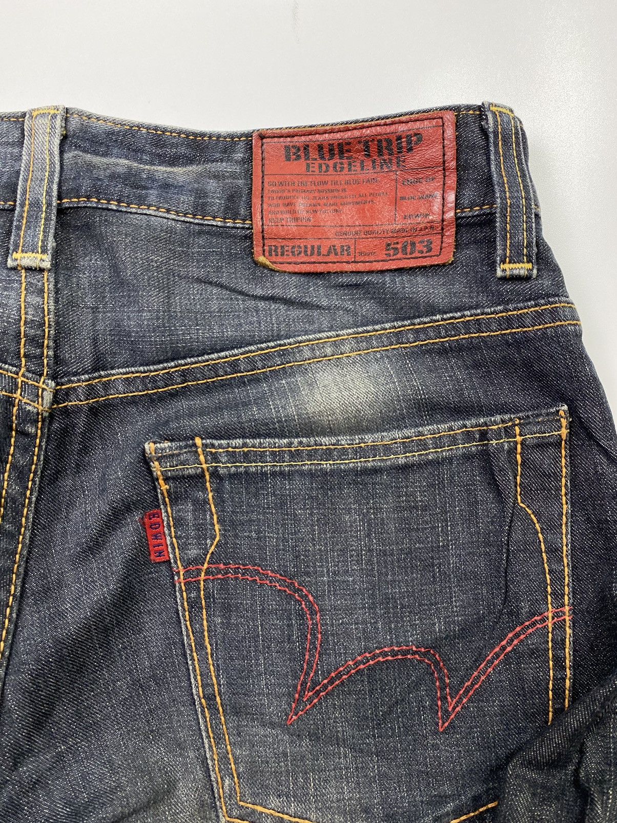 Edwin EDWIN blue trip edgeline jeans pant made in JPN Size US 31 - 6 Thumbnail