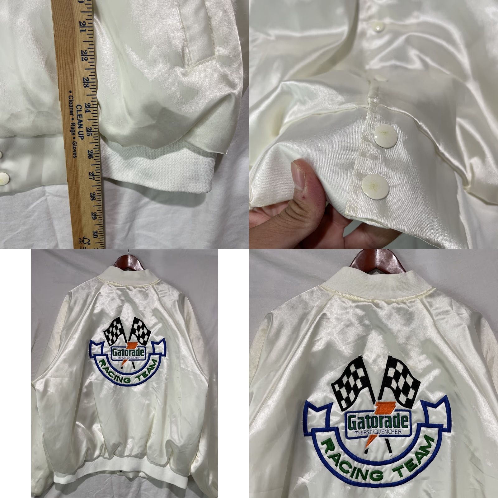 Vintage VINTAGE Gatorade Jacket Mens 2XL XXL White Racing Team Satin Snap 80s Race Cars Size US XXL / EU 58 / 5 - 9 Thumbnail