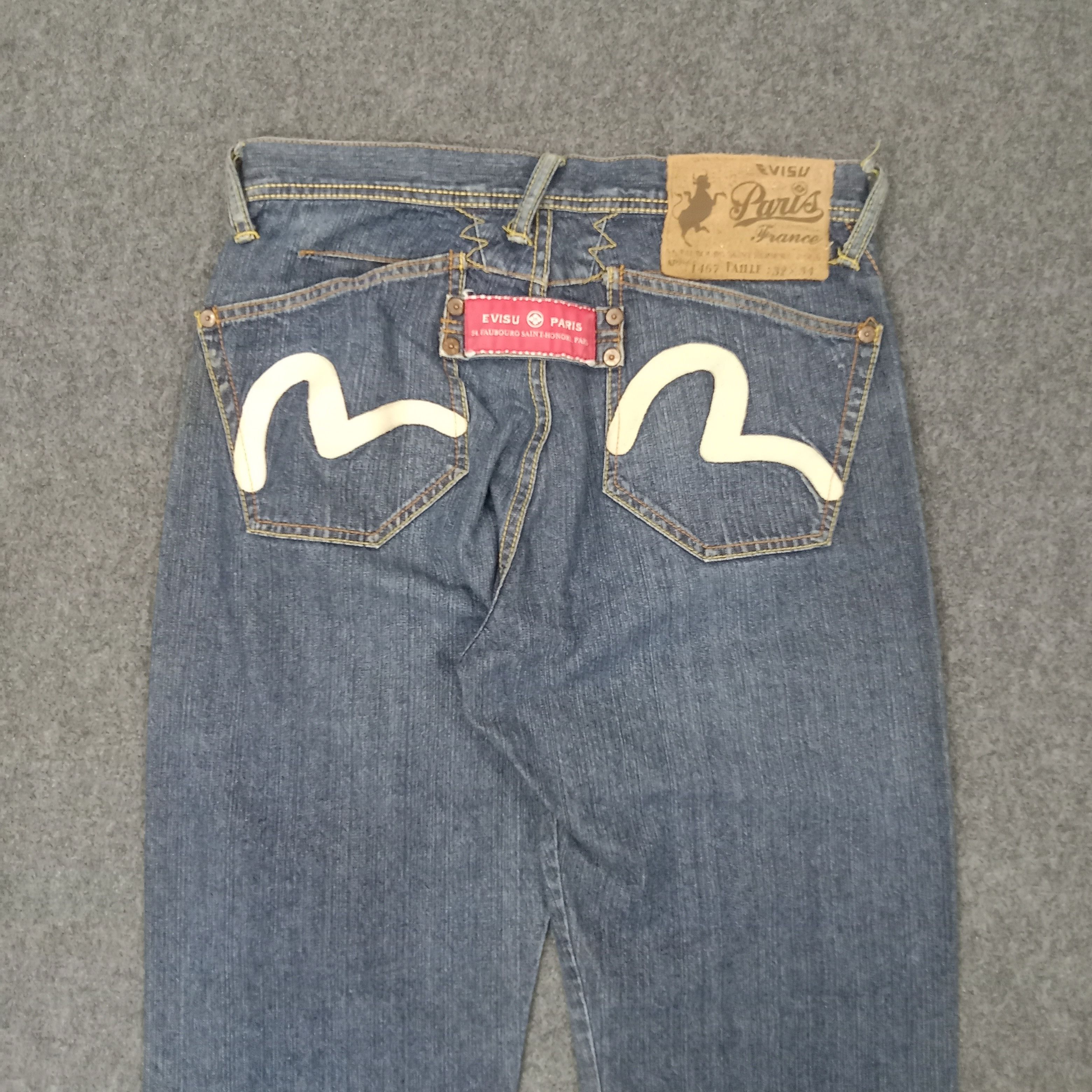 Evisu × Japanese Brand × Vintage Evisu Paris Japan Brand Daicock Custom Denim Jeans C217N10 Size US 30 / EU 46 - 7 Thumbnail