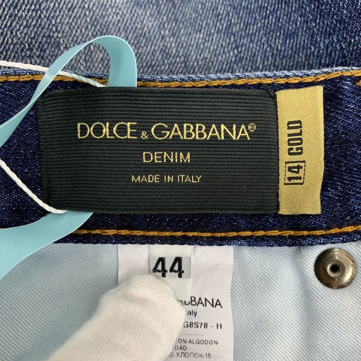 Dolce & Gabbana Dolce & Gabbana Blue Distressed Denim Casual Pants K26WX Size US 30 / EU 46 - 8 Thumbnail