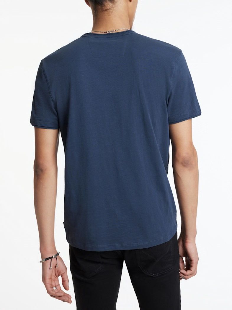 John Varvatos Navy Blue V Neck Tee Size Small Size US S / EU 44-46 / 1 - 2 Thumbnail